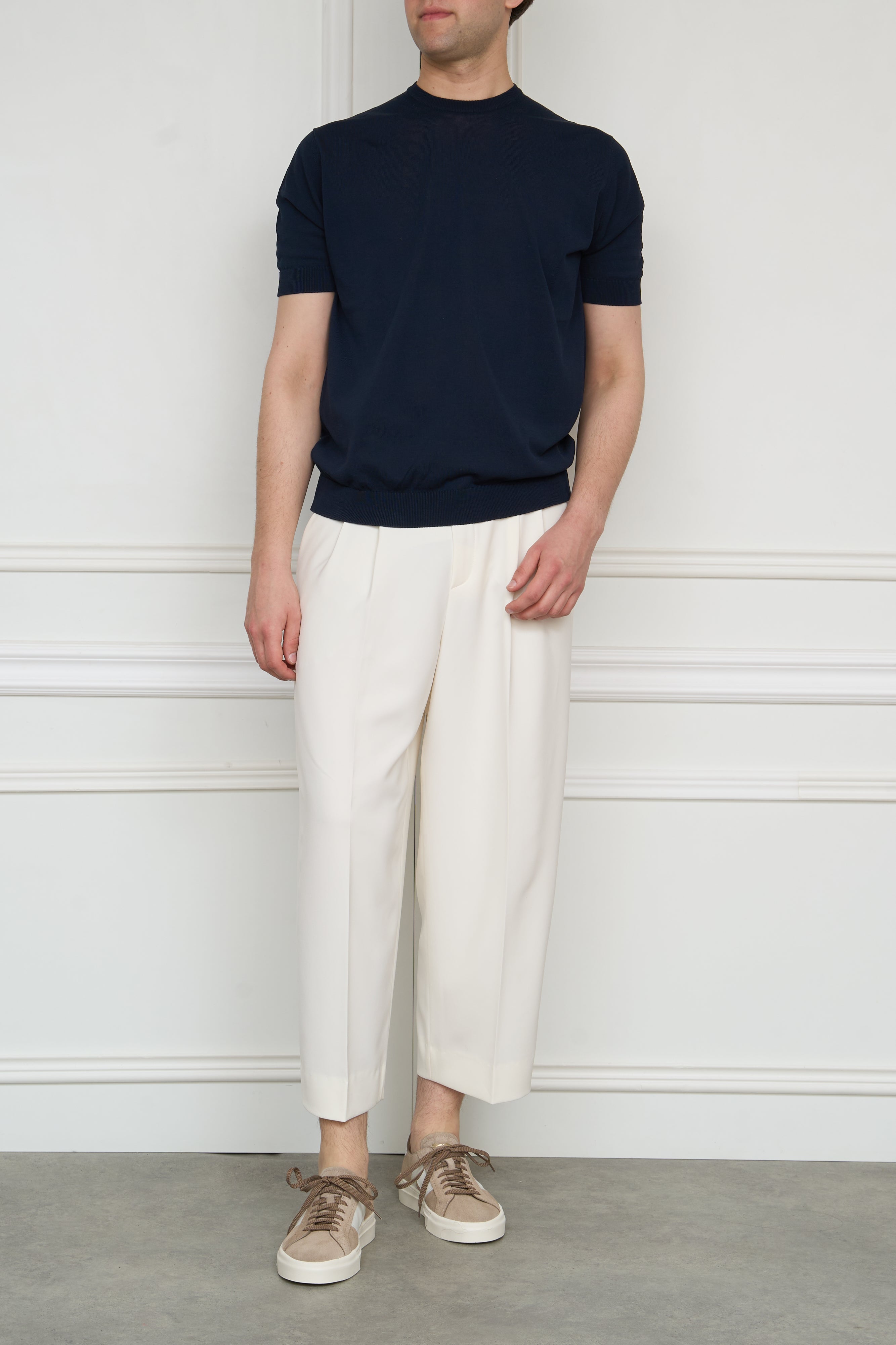 Cropped trousers 'NOA' in white