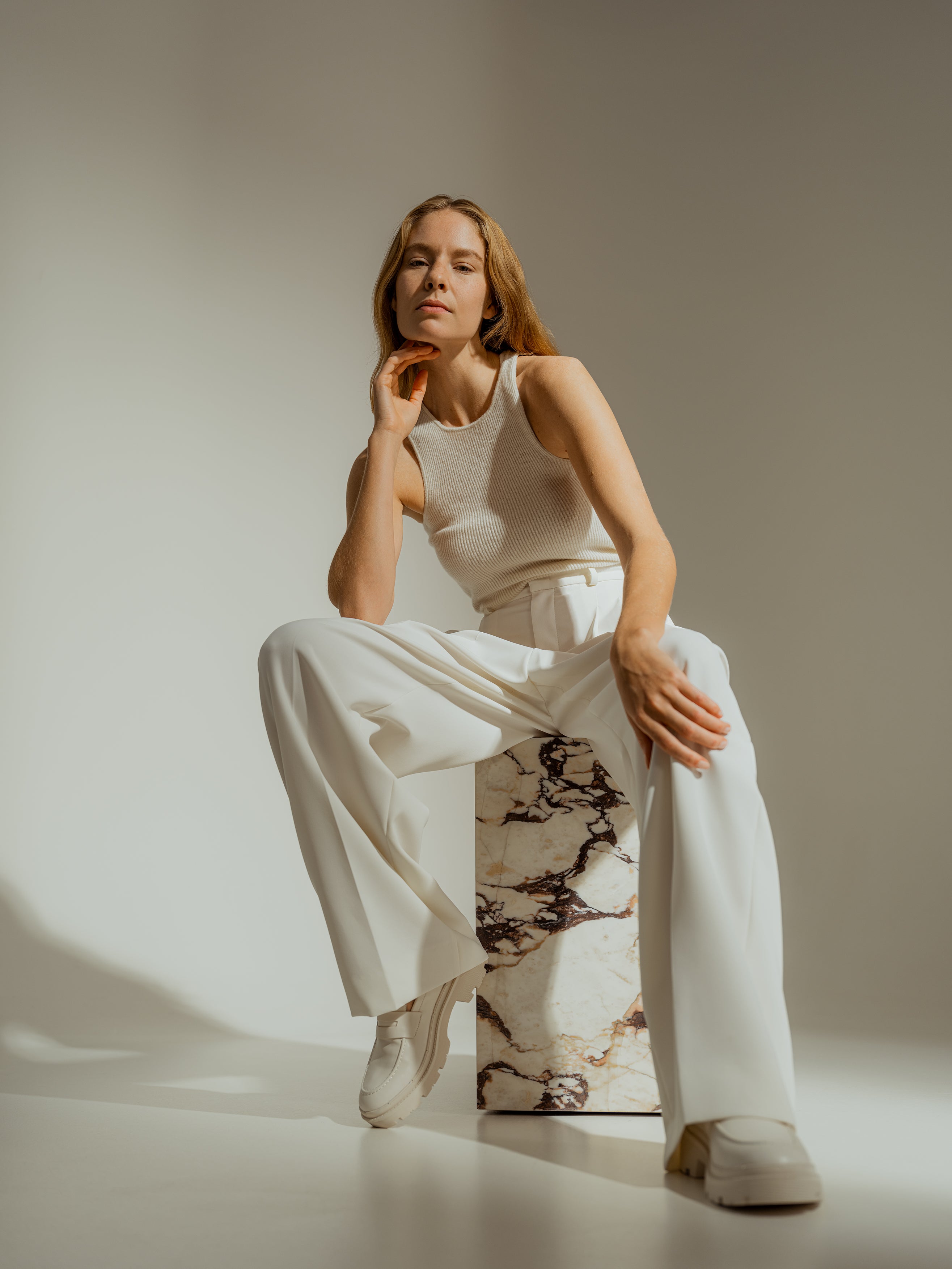 Pants 'NOA' in white