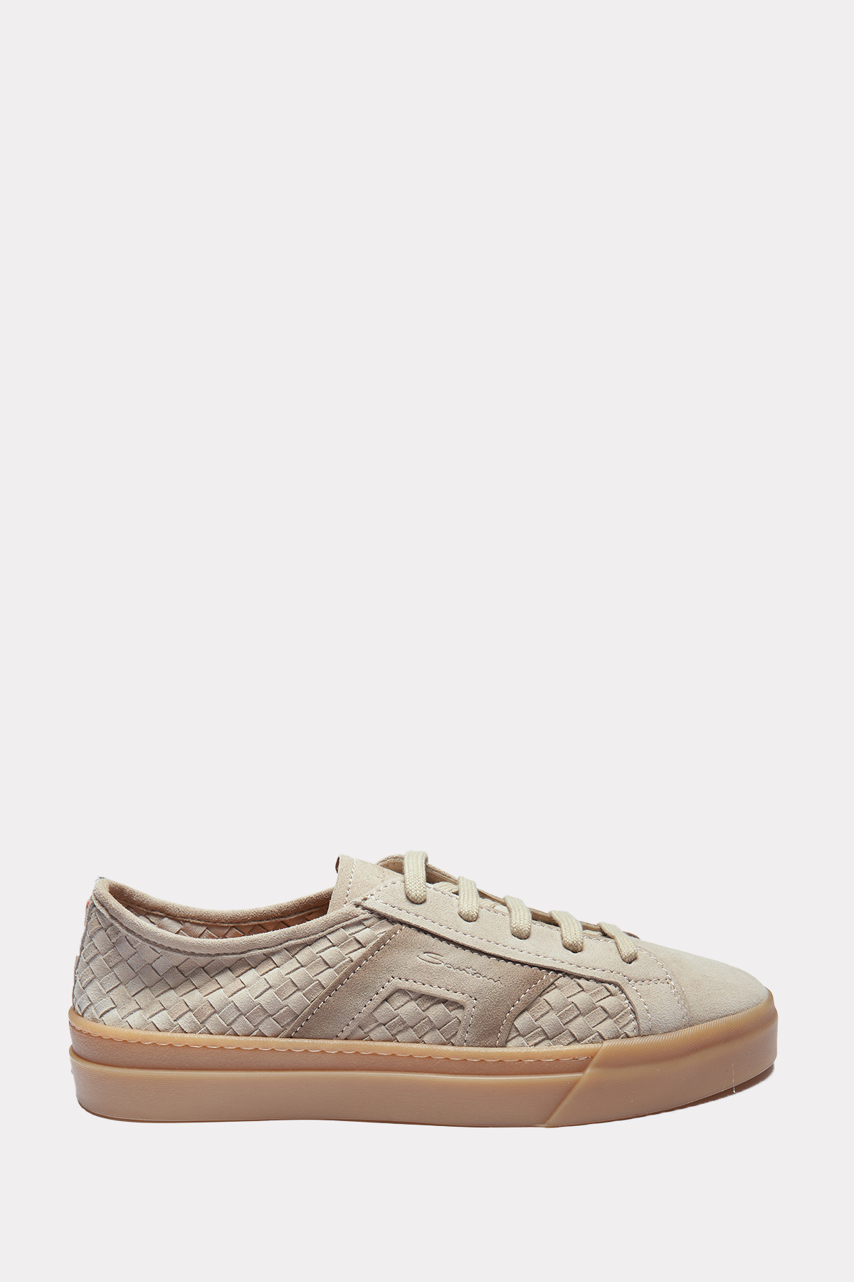 Braided sneaker in beige