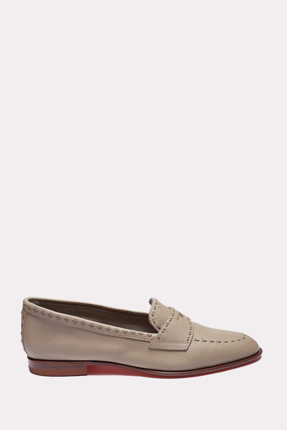 Slippers in taupe