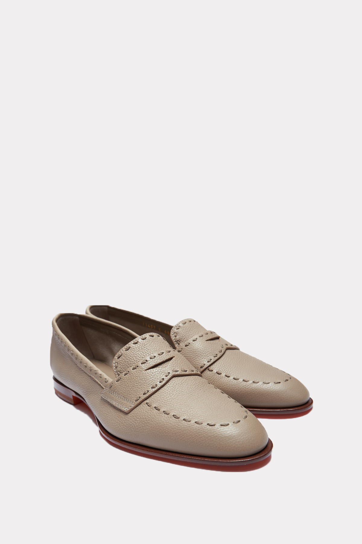Slippers in taupe