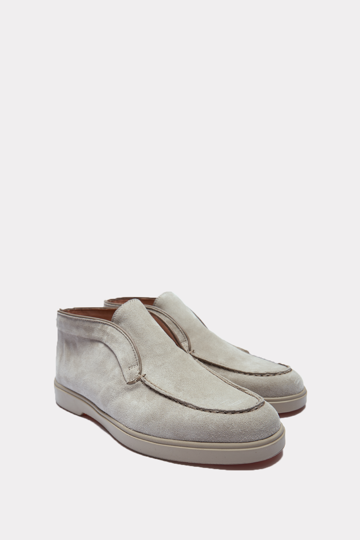 Ankle boots in beige