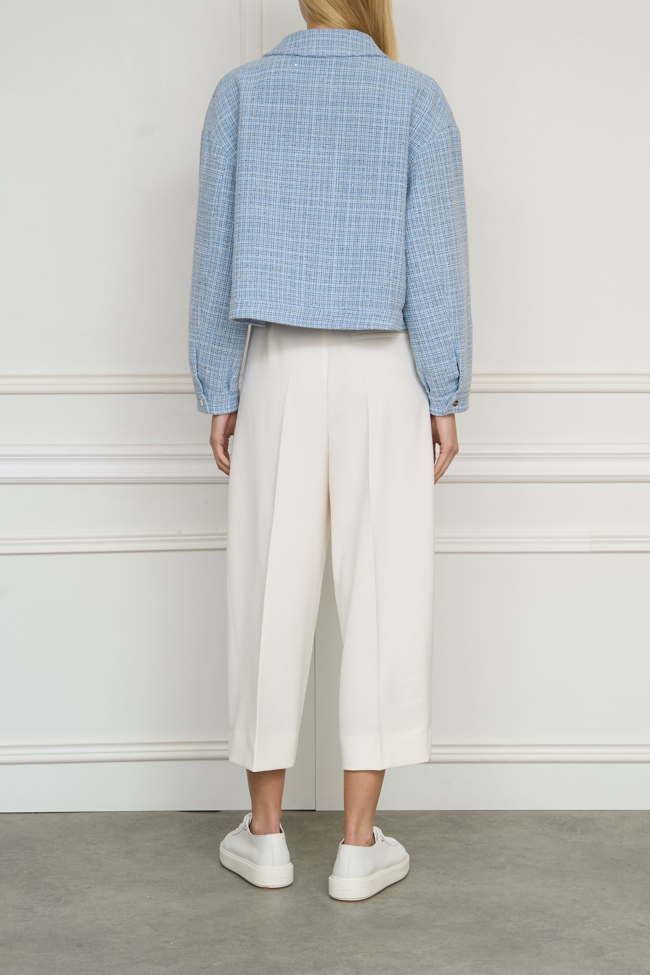 Cropped trousers 'NOA' in white