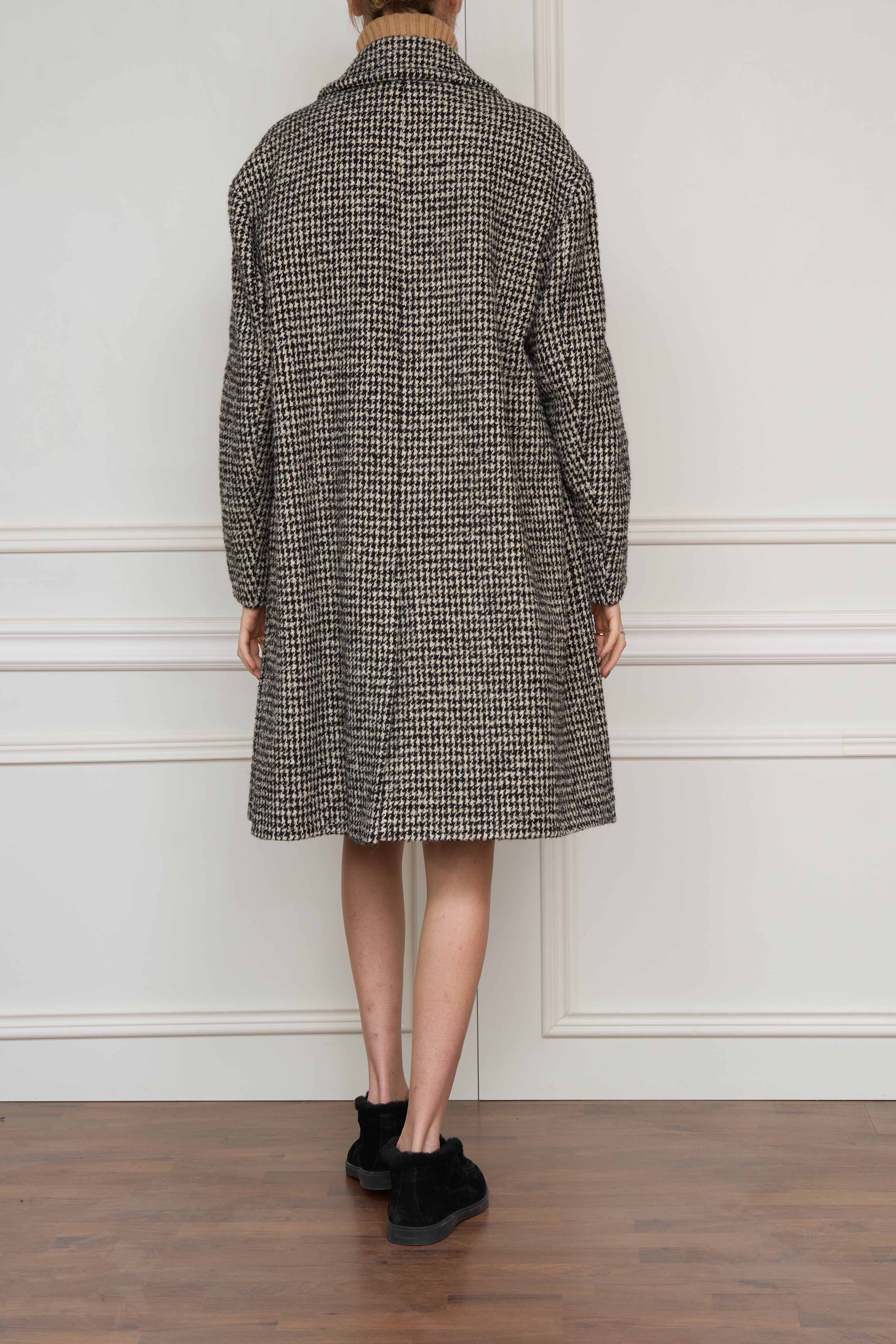 Hahnentritt-Rock in schwarz/weiß