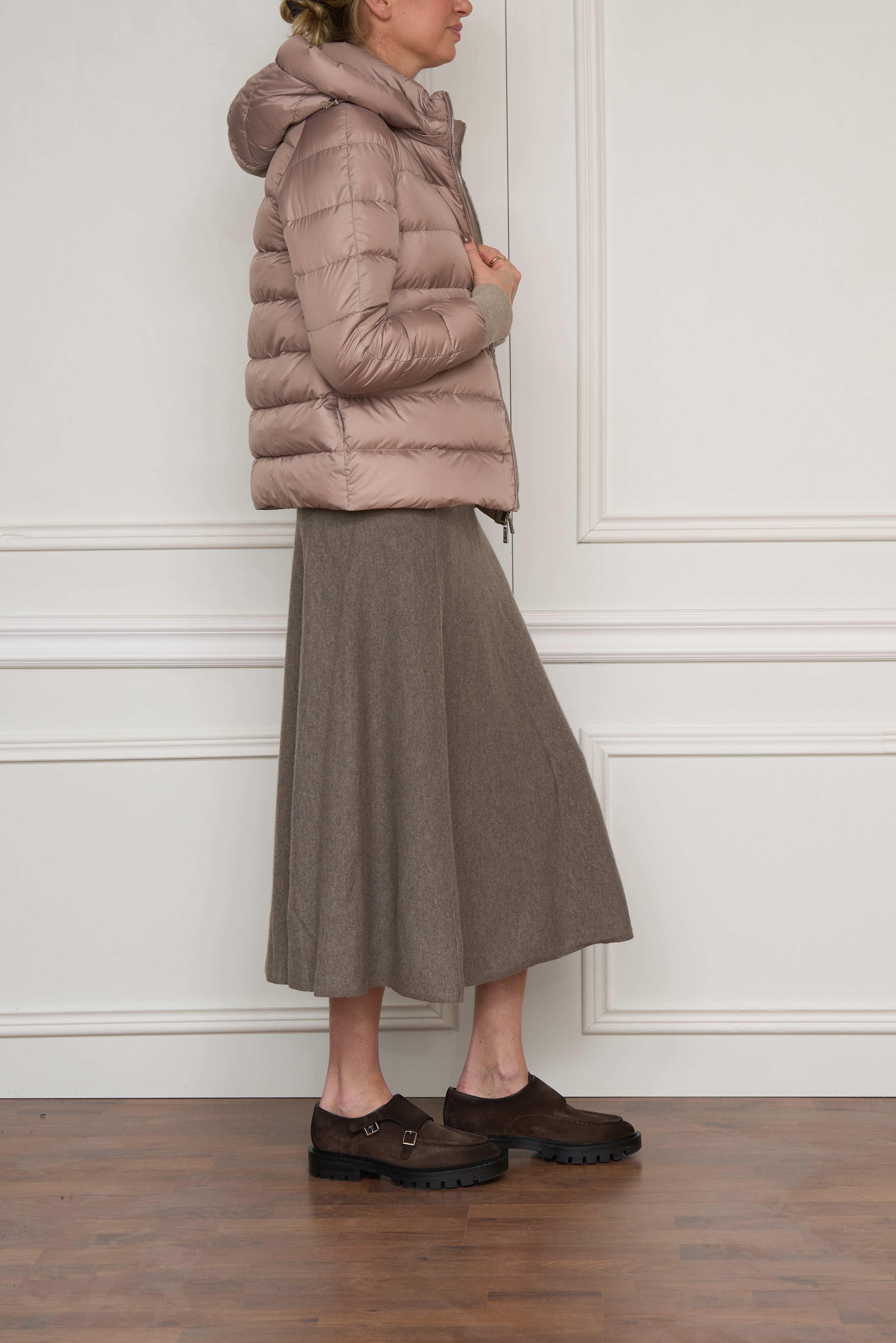 Wendejacke in beige/taupe
