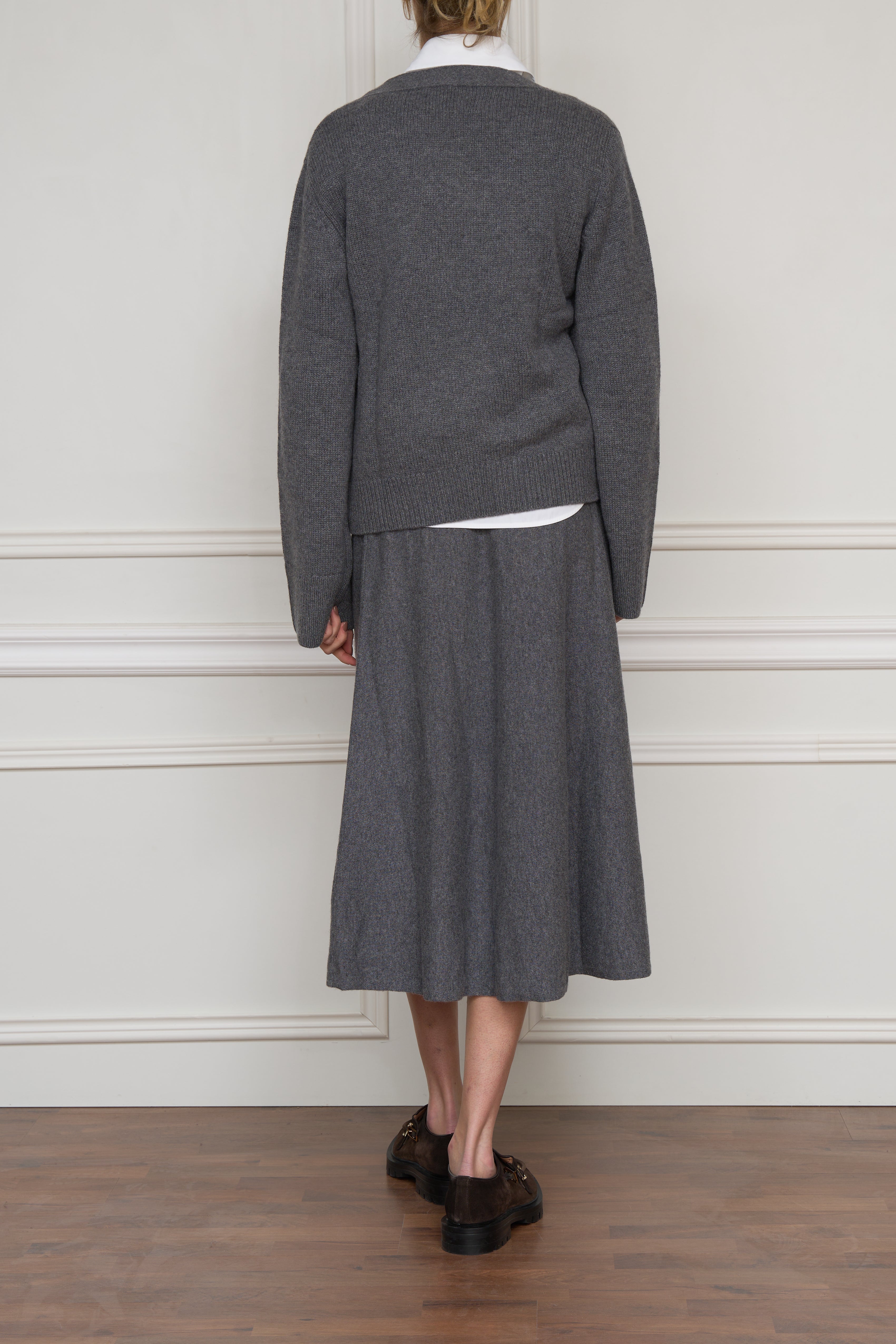 Kaschmir-Strickjacke 'Danni' in grau