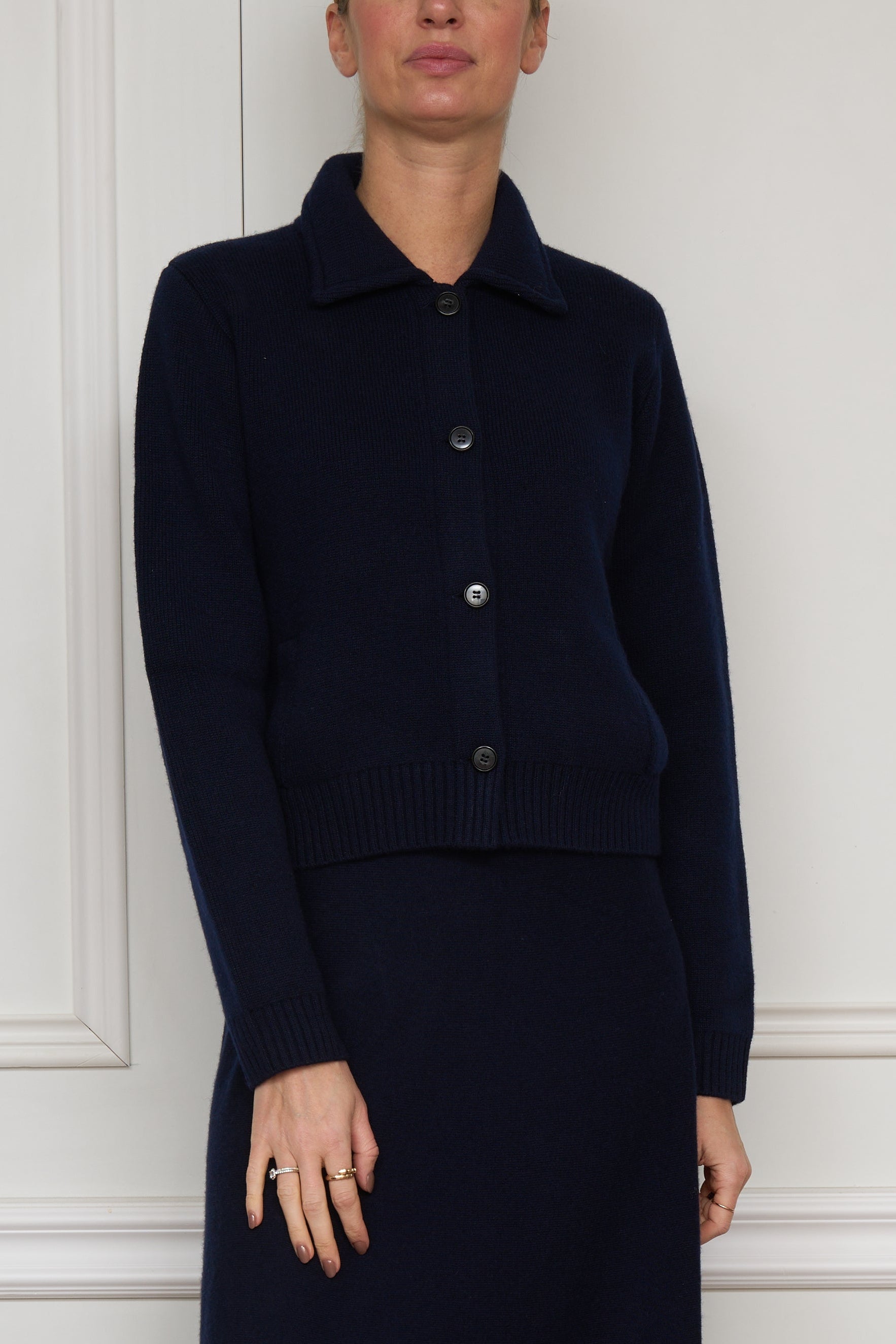 Kaschmir-Strickjacke 'Lynna' in marine