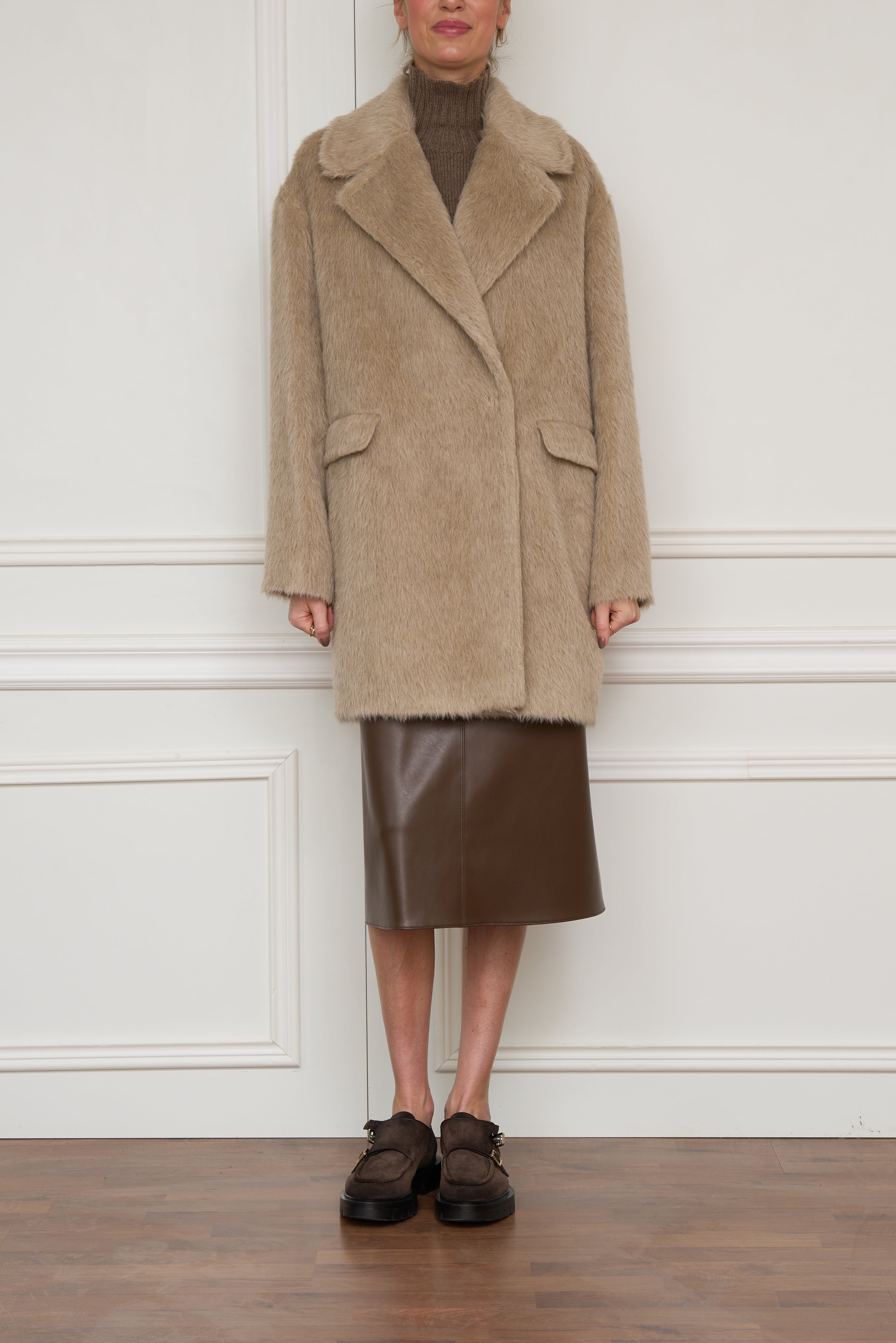 Mantel 'Astrid' in beige