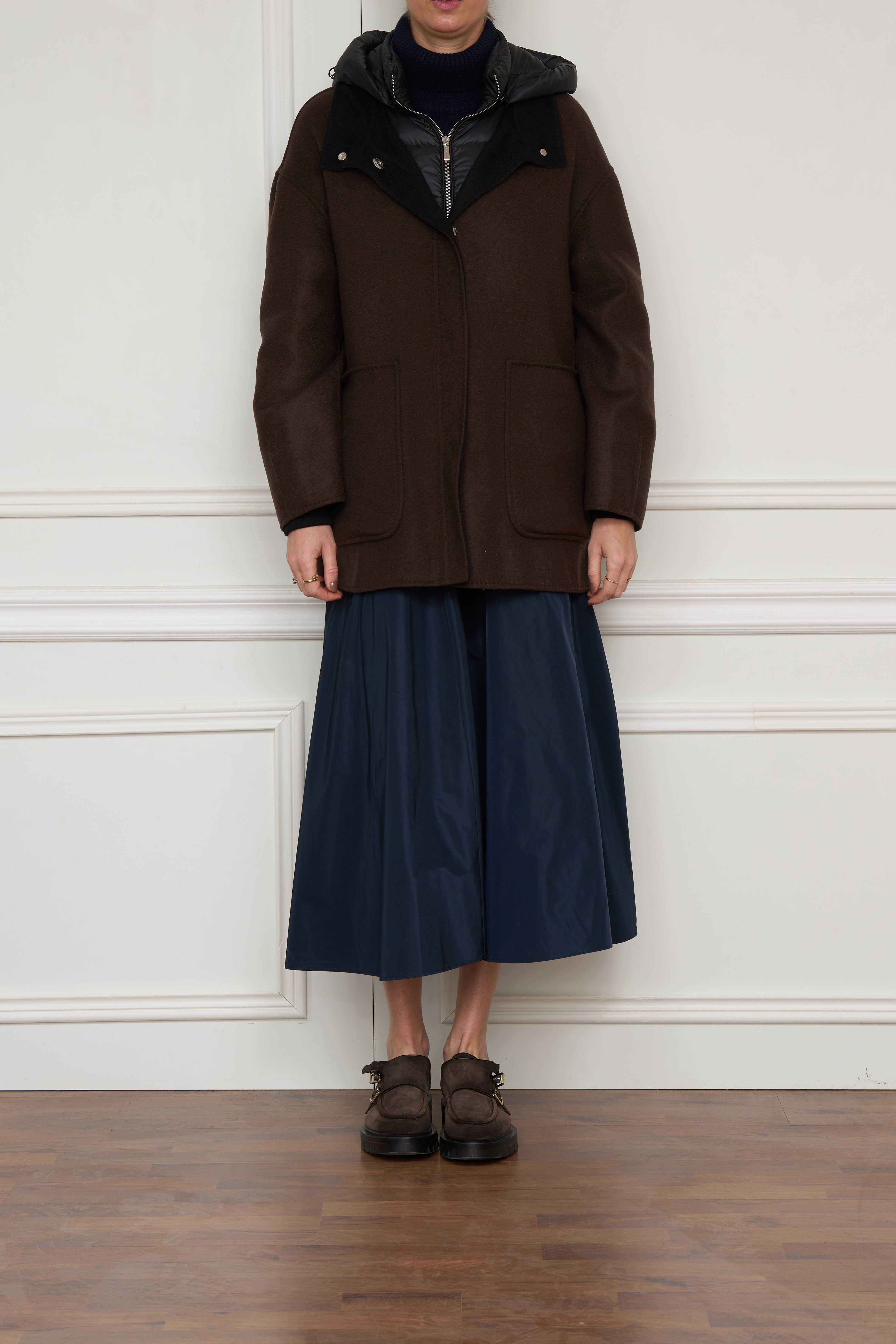 Wendejacke in braun/blau