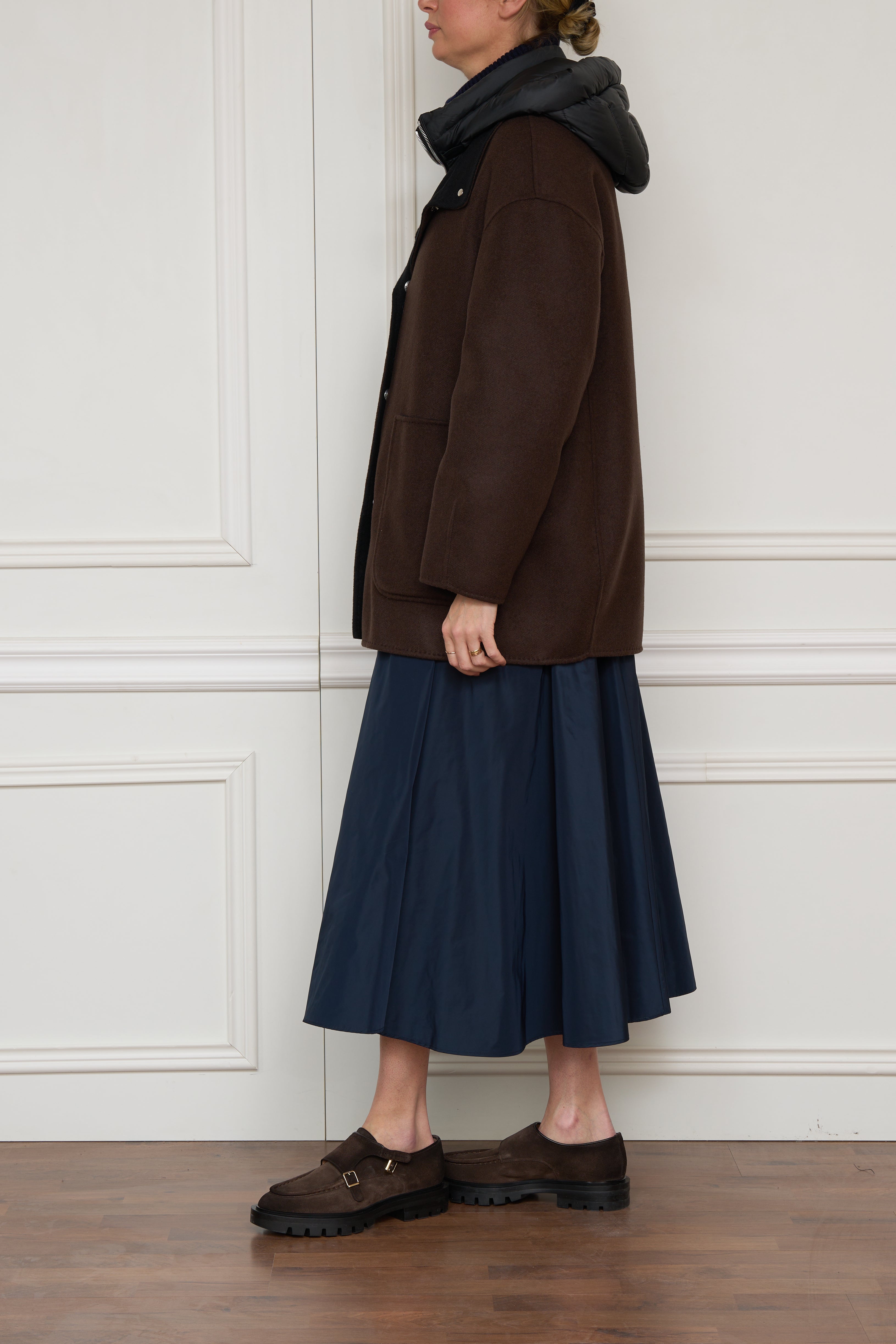 Wendejacke in braun/blau