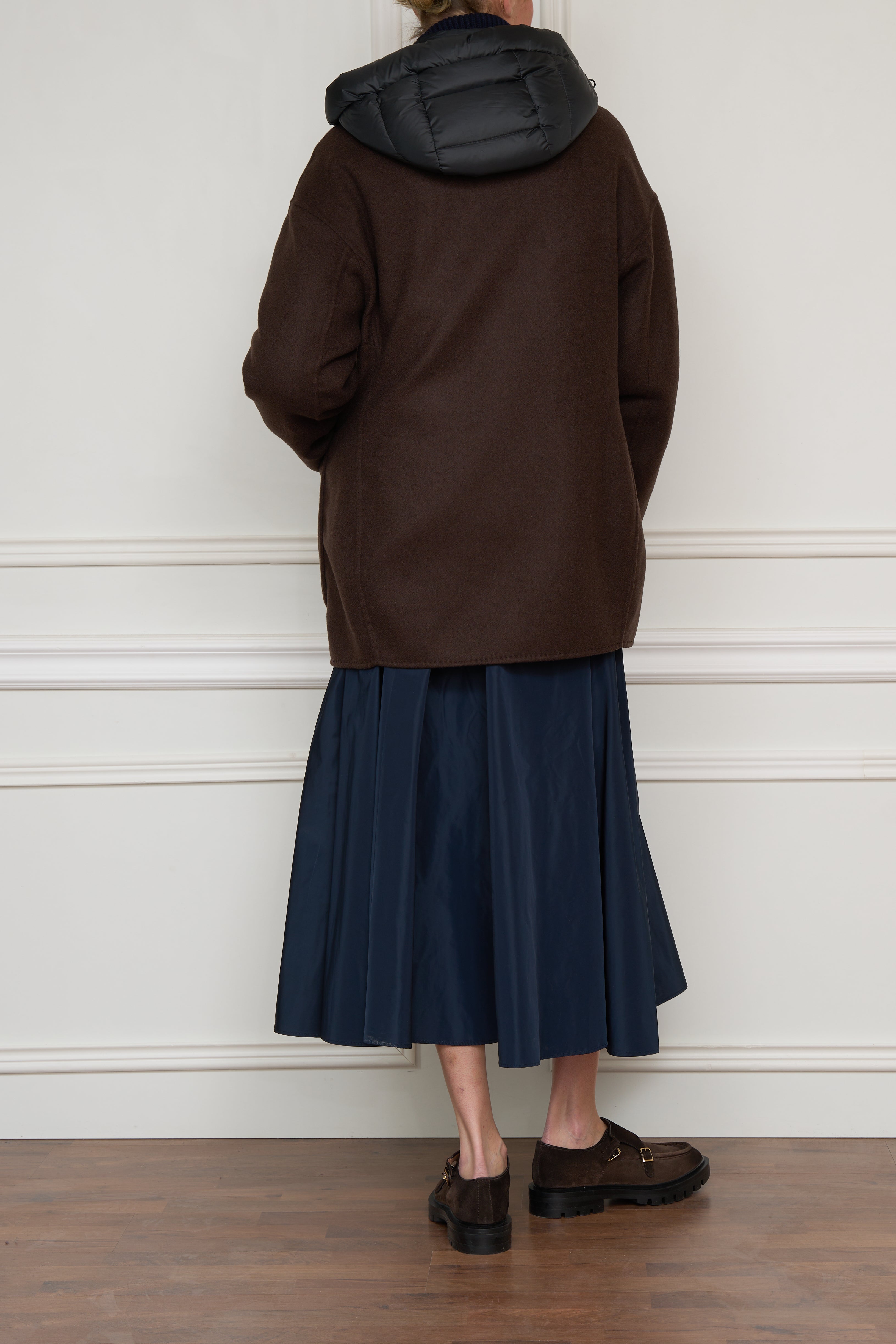 Wendejacke in braun/blau