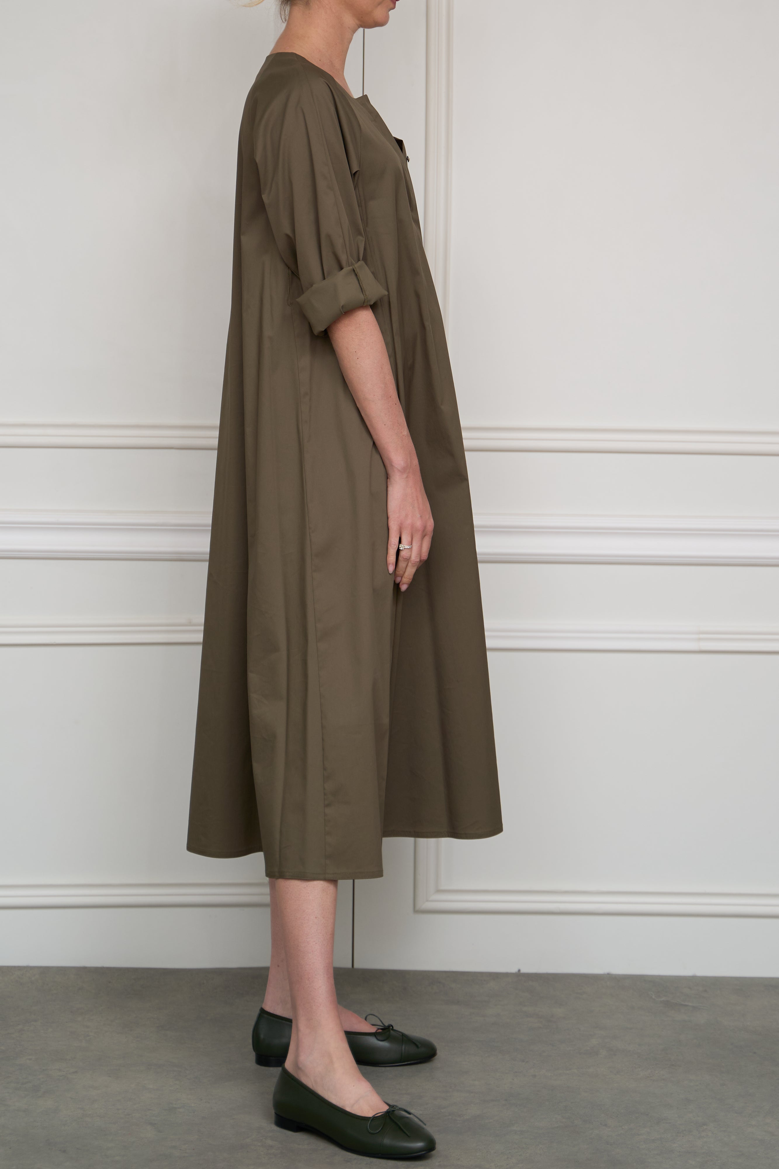 Dress in olive