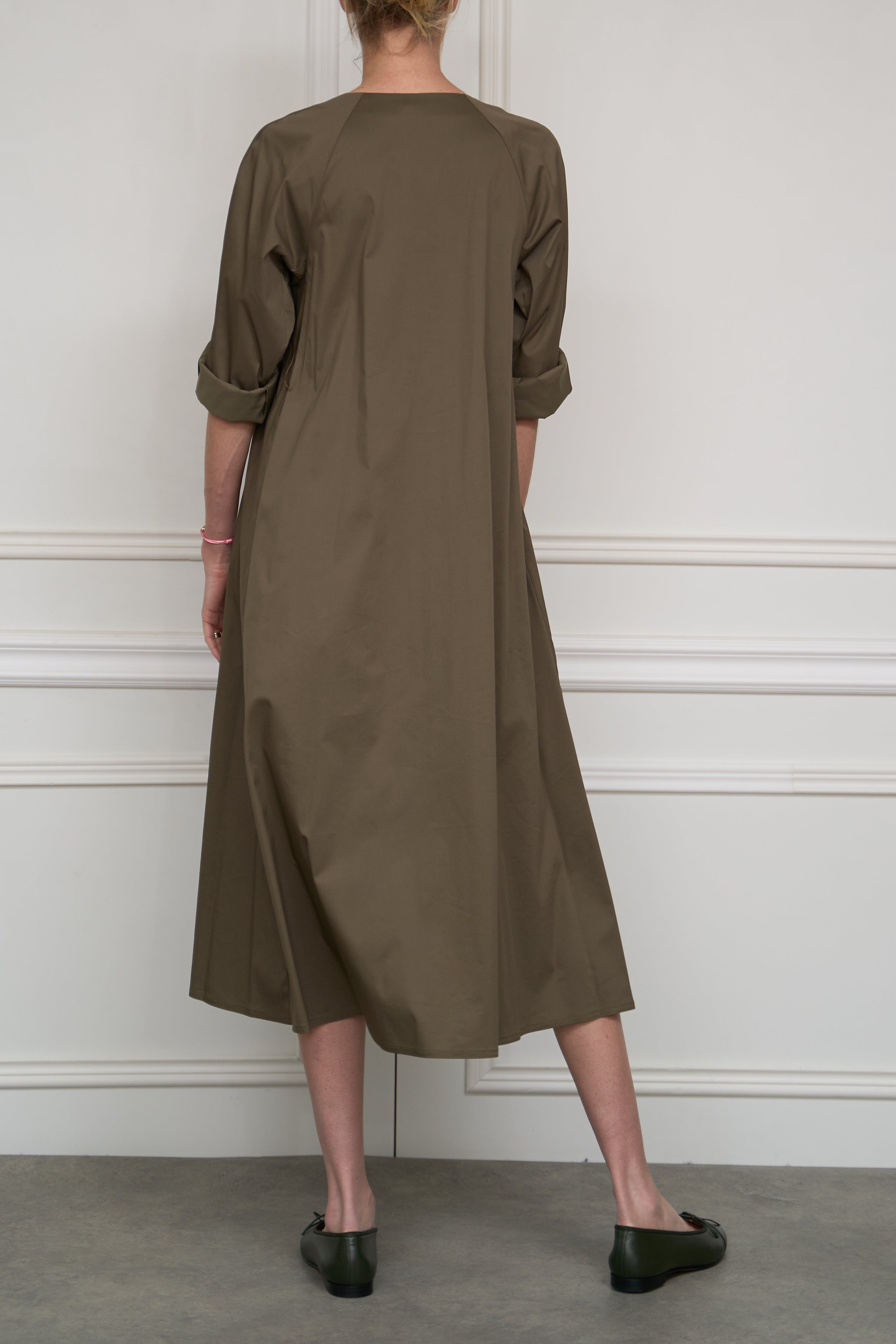 Dress in olive