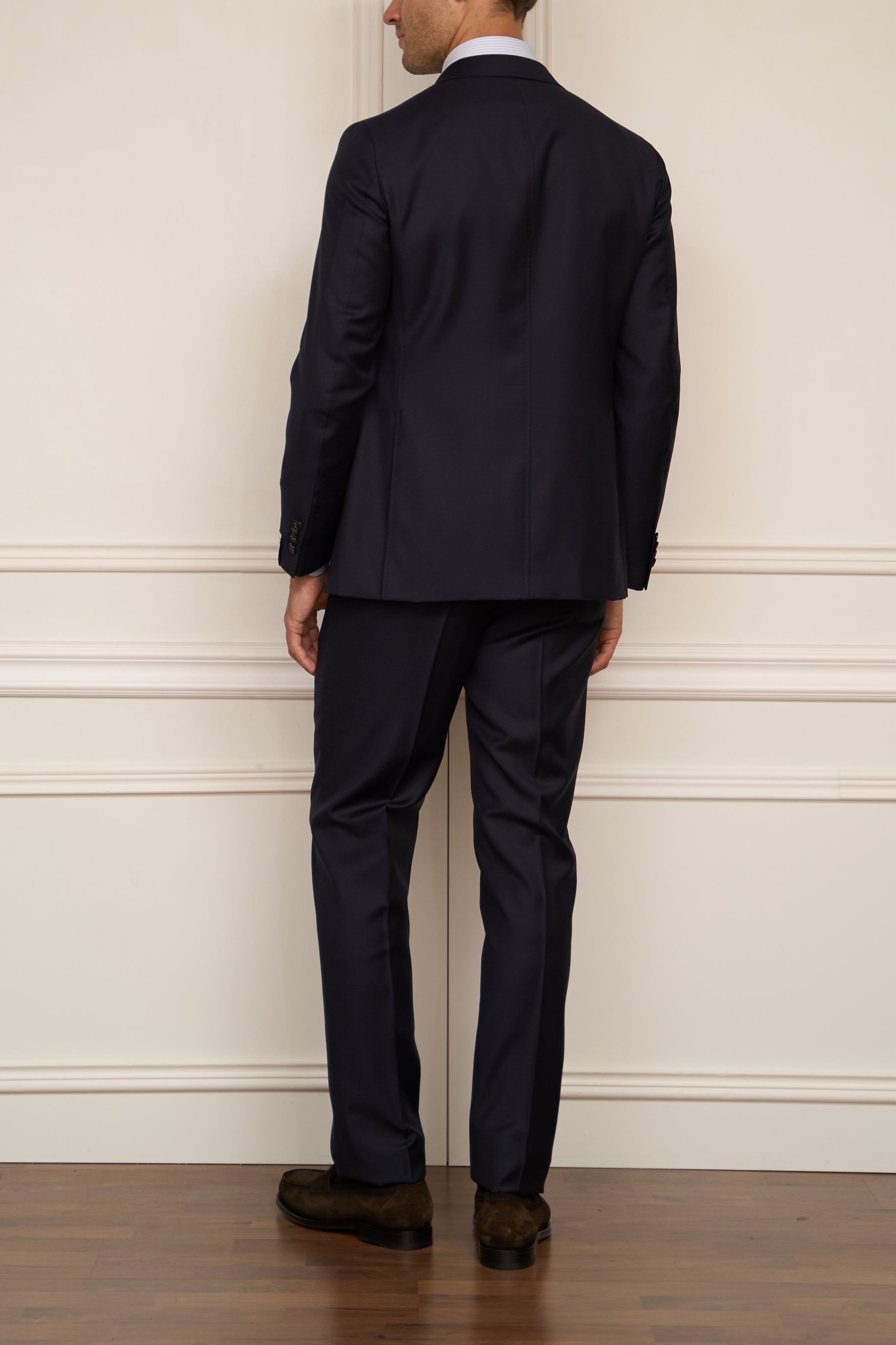 Suit in dark green