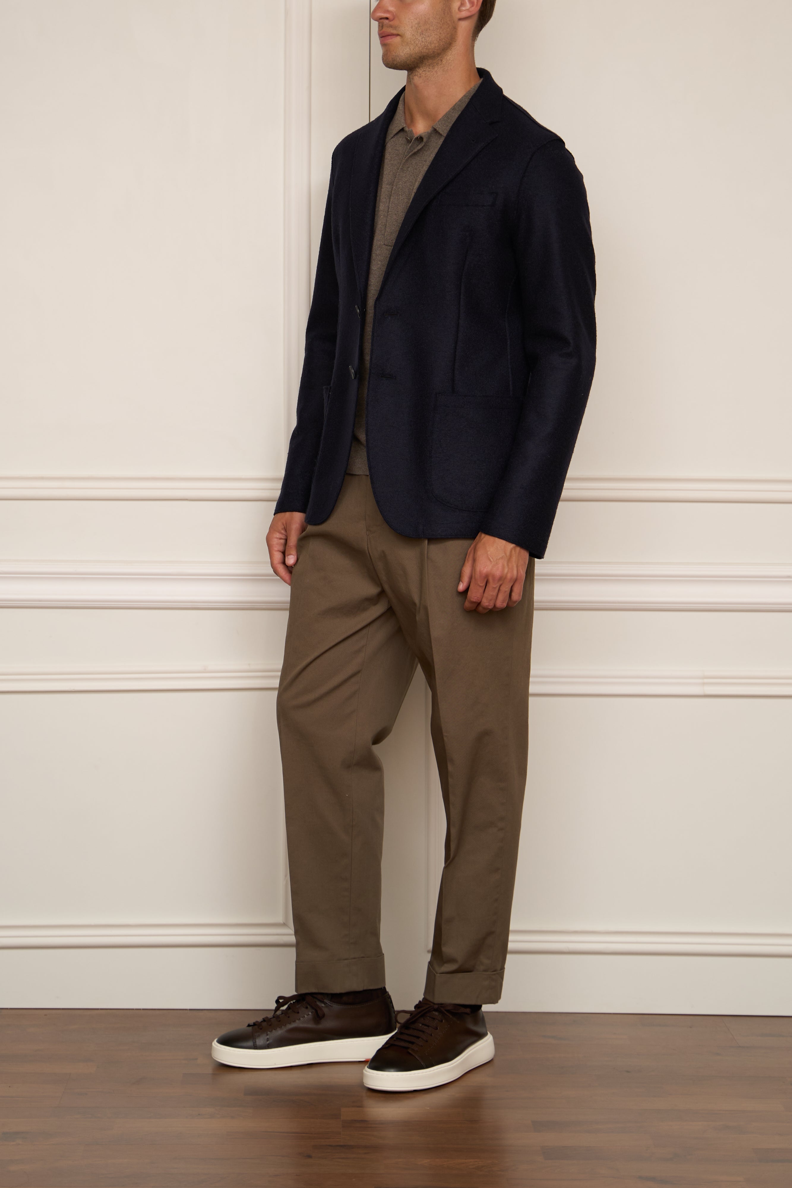 gewalktes Sakko in navy