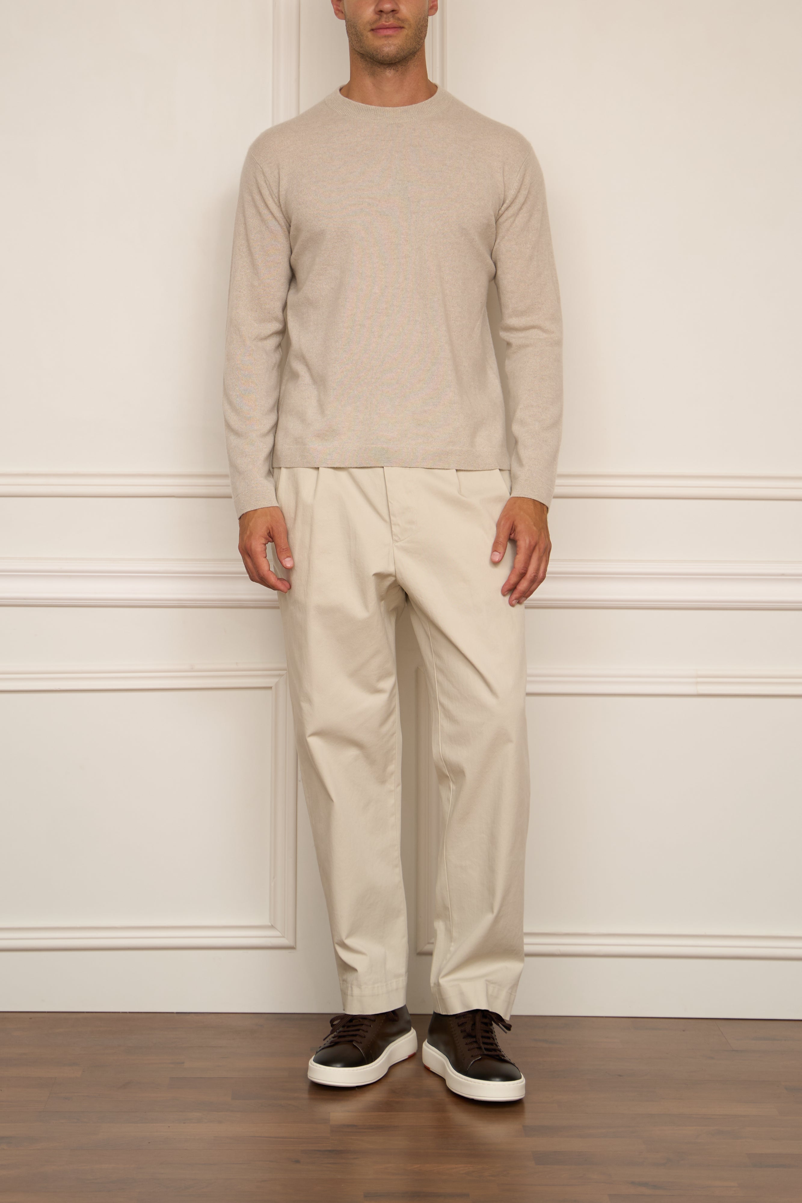 leichter Pullover in biege