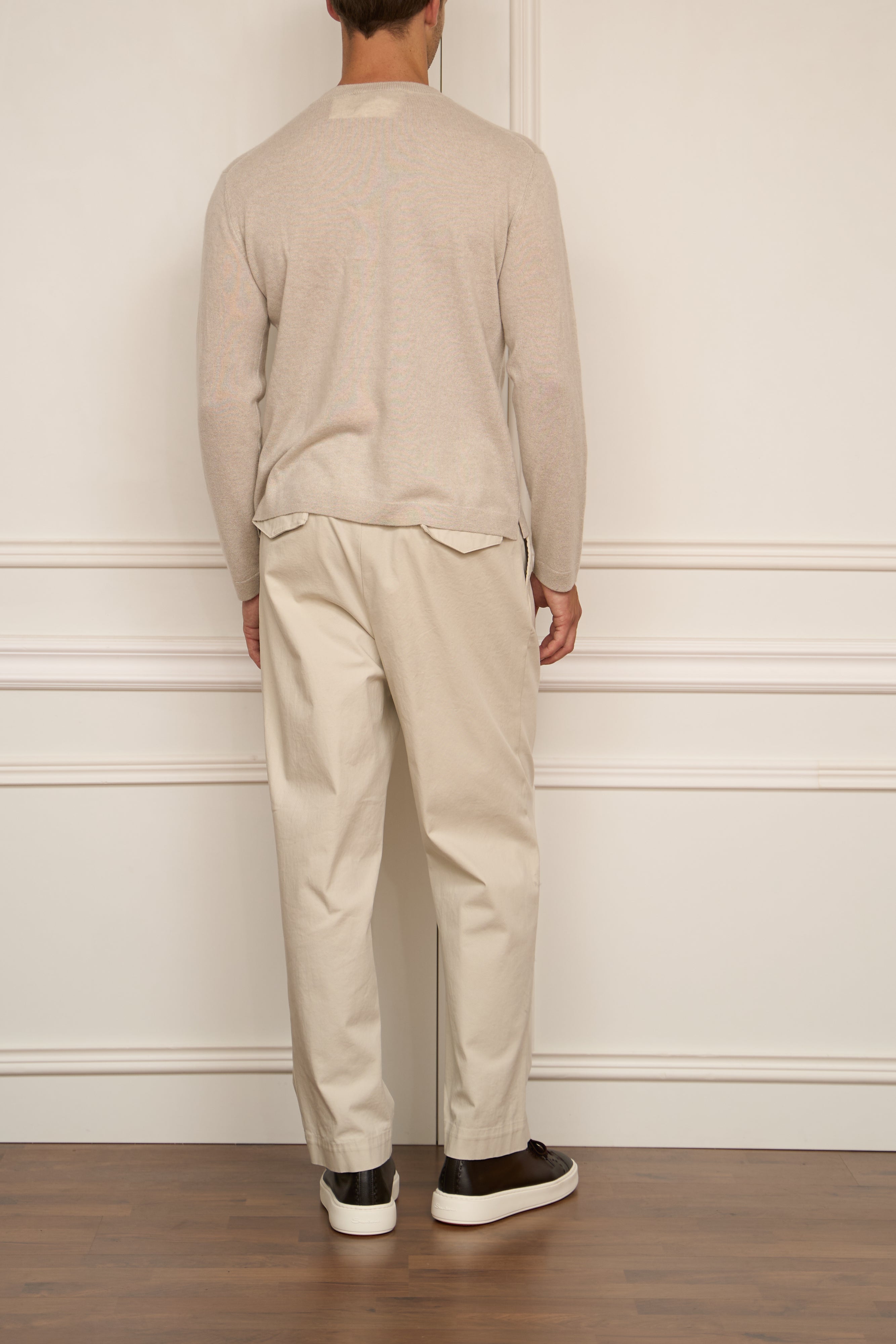 leichter Pullover in biege
