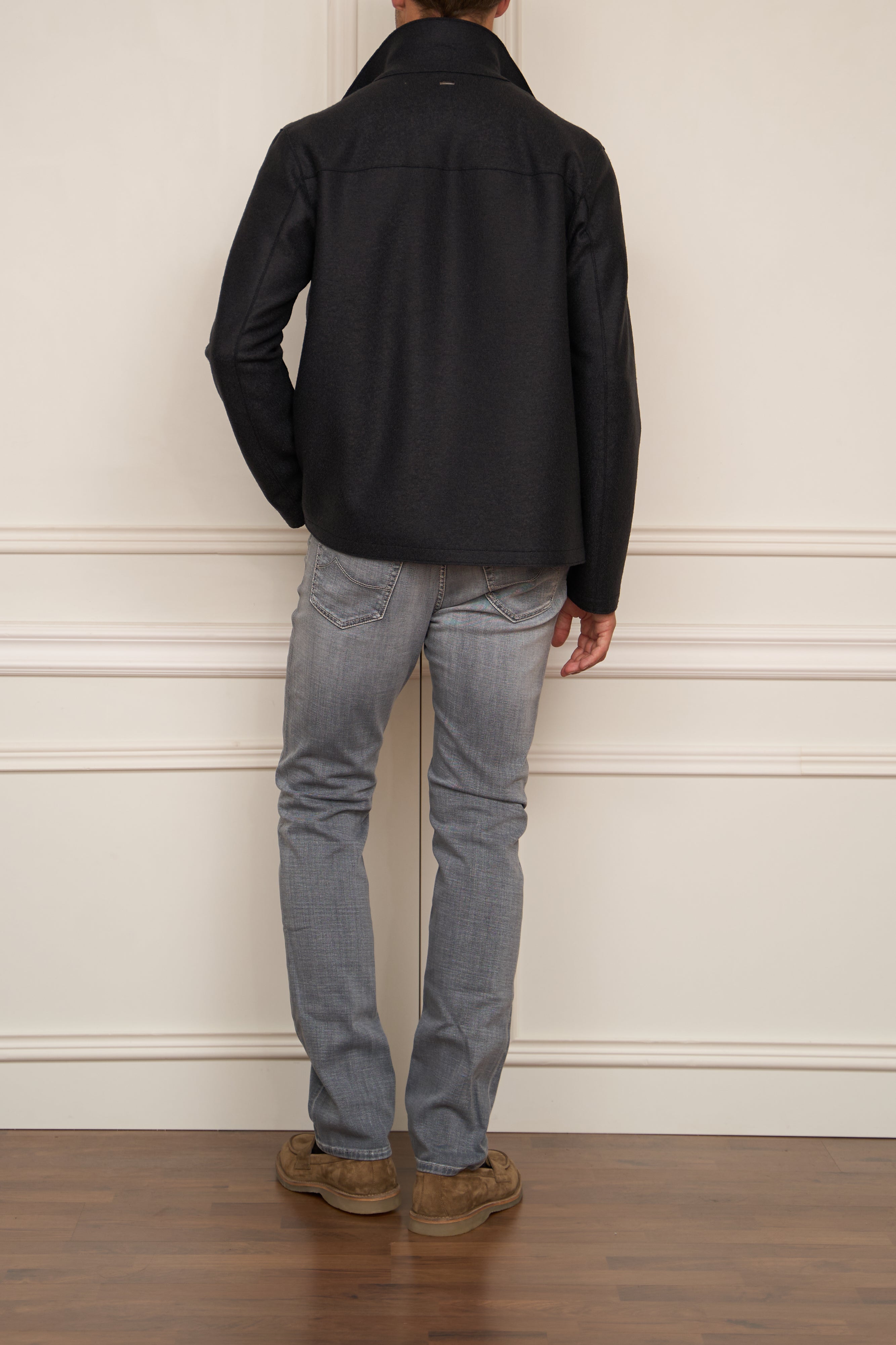 Hemdjacke in grau