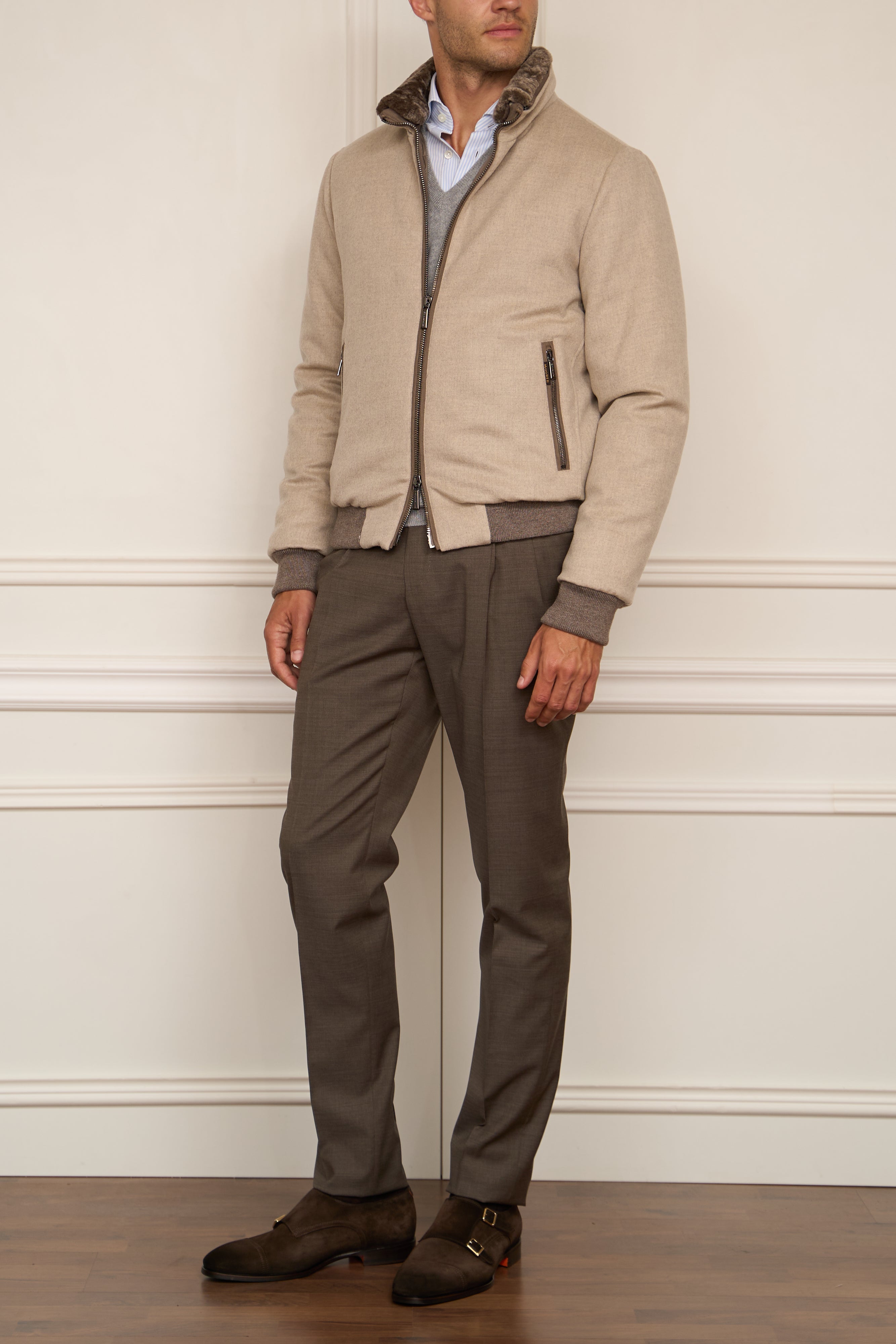 Jacket in light grey