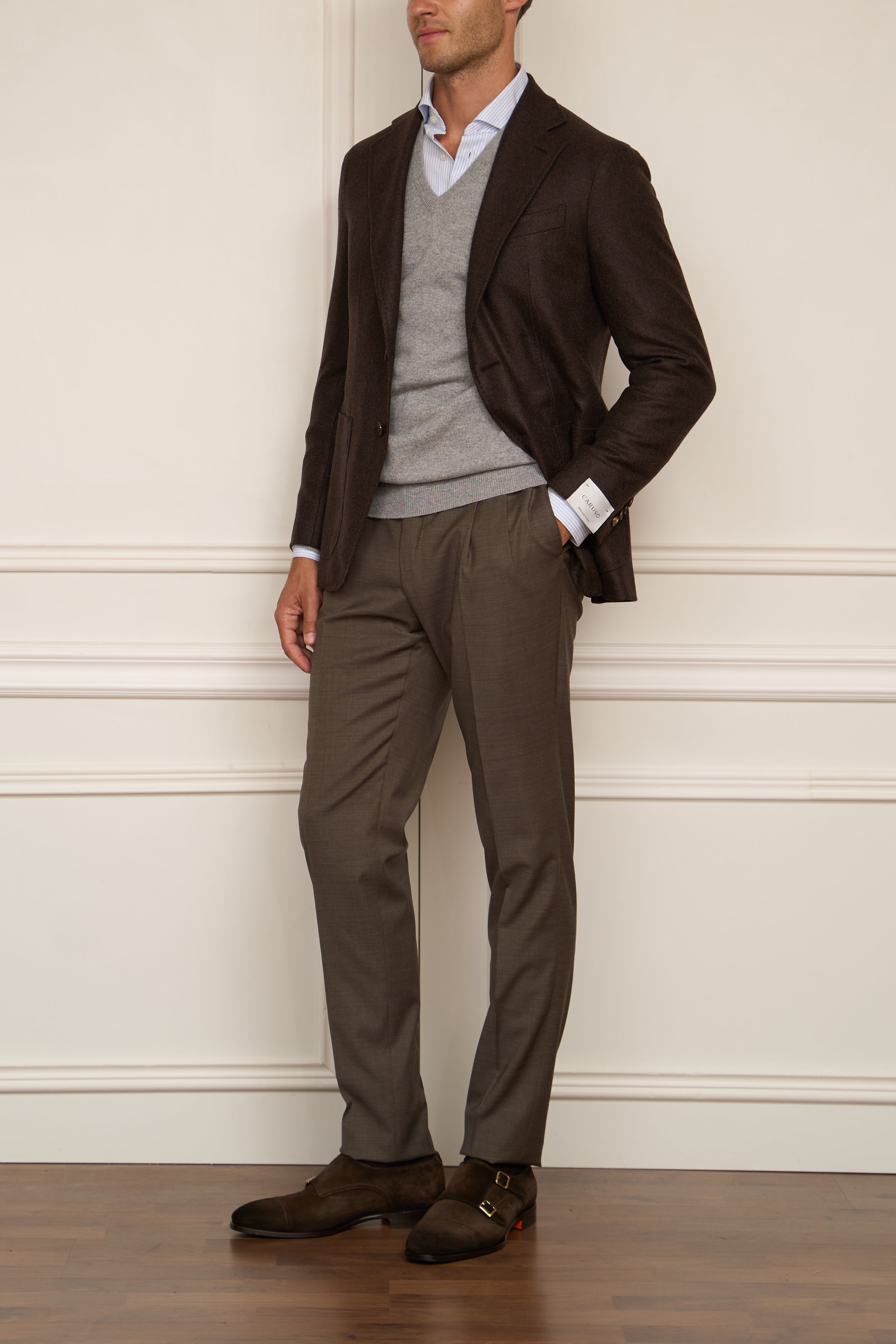 Kaschmir Sakko in braun