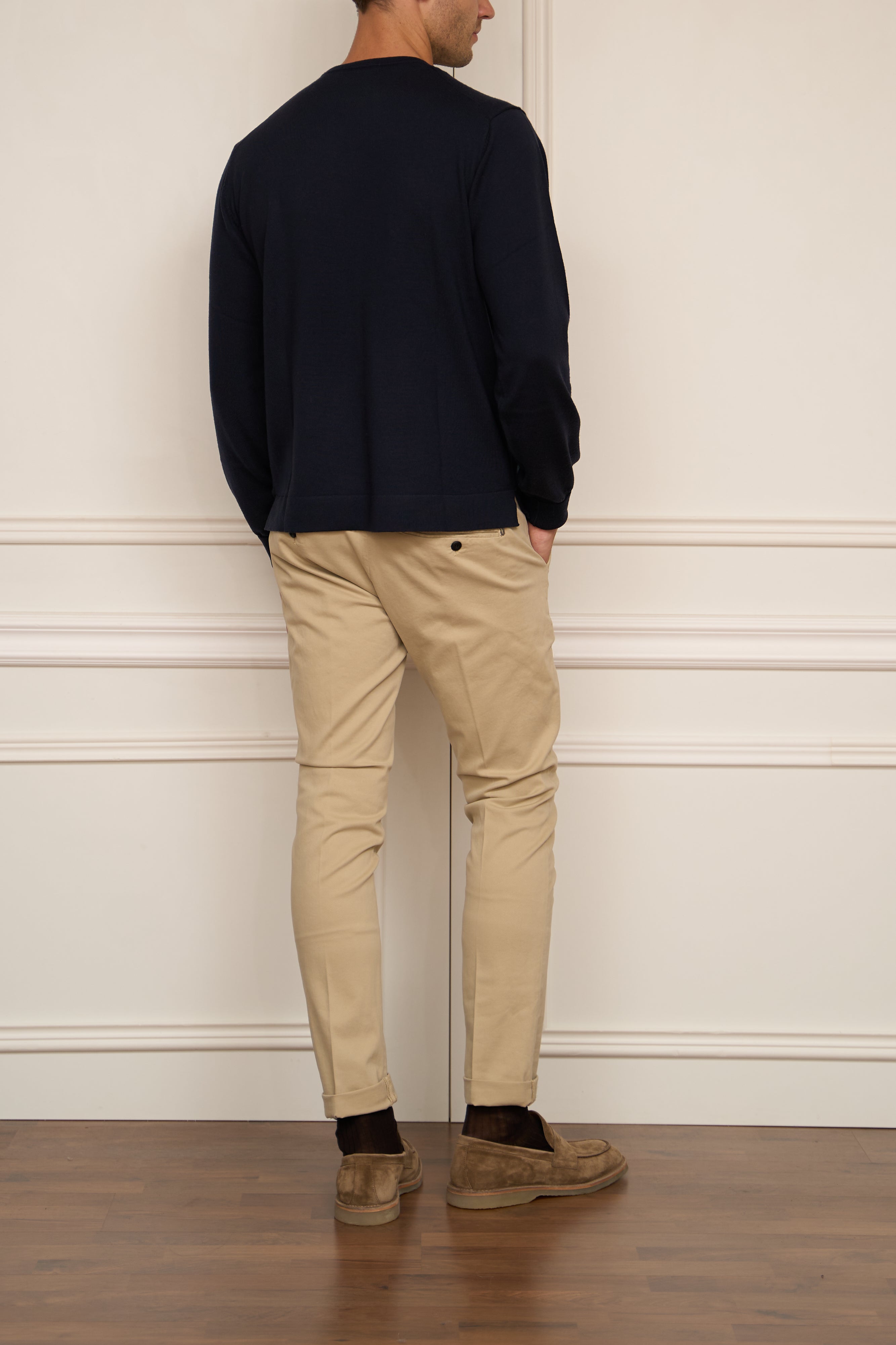 Merino Pullover in navy