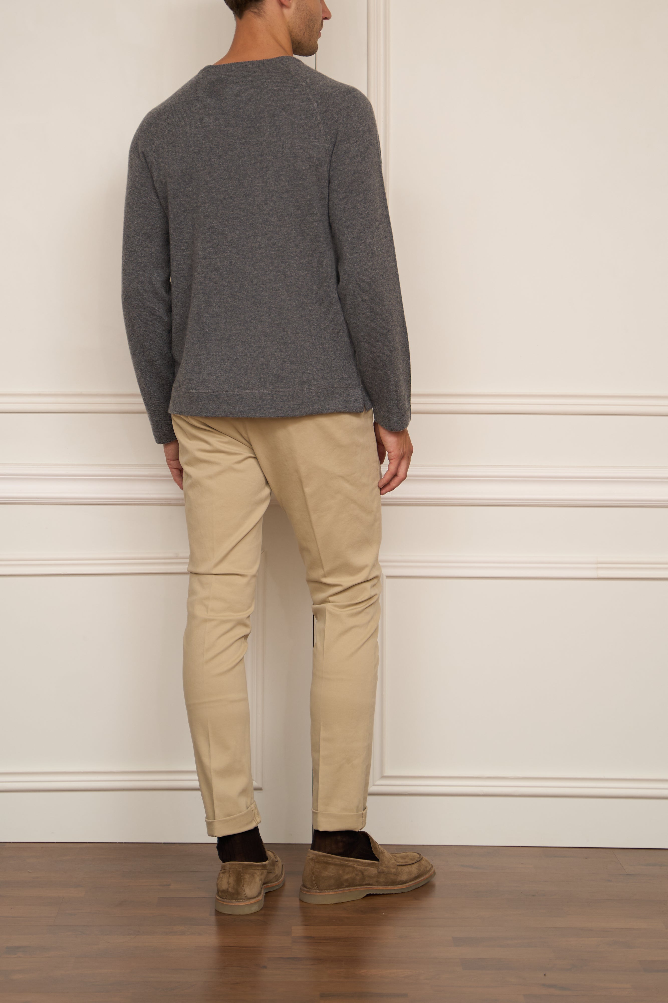 Kaschmir Pullover in grau