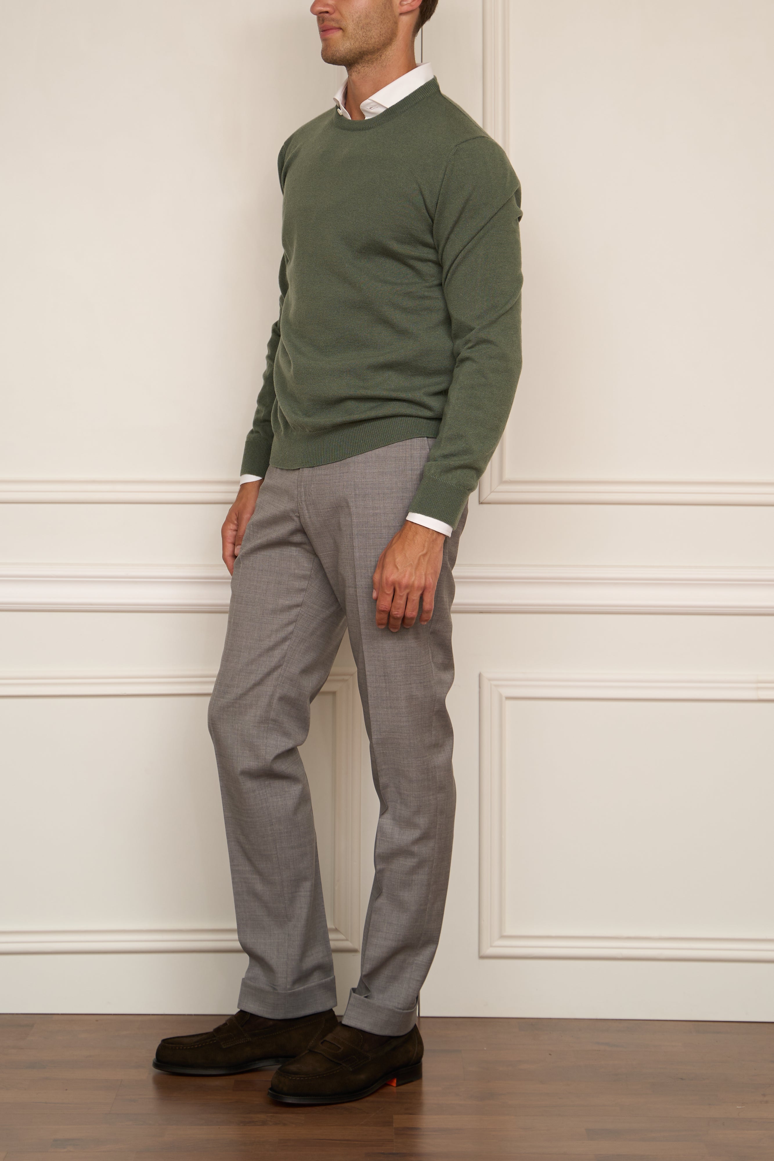 Kaschmir Pullover in grün