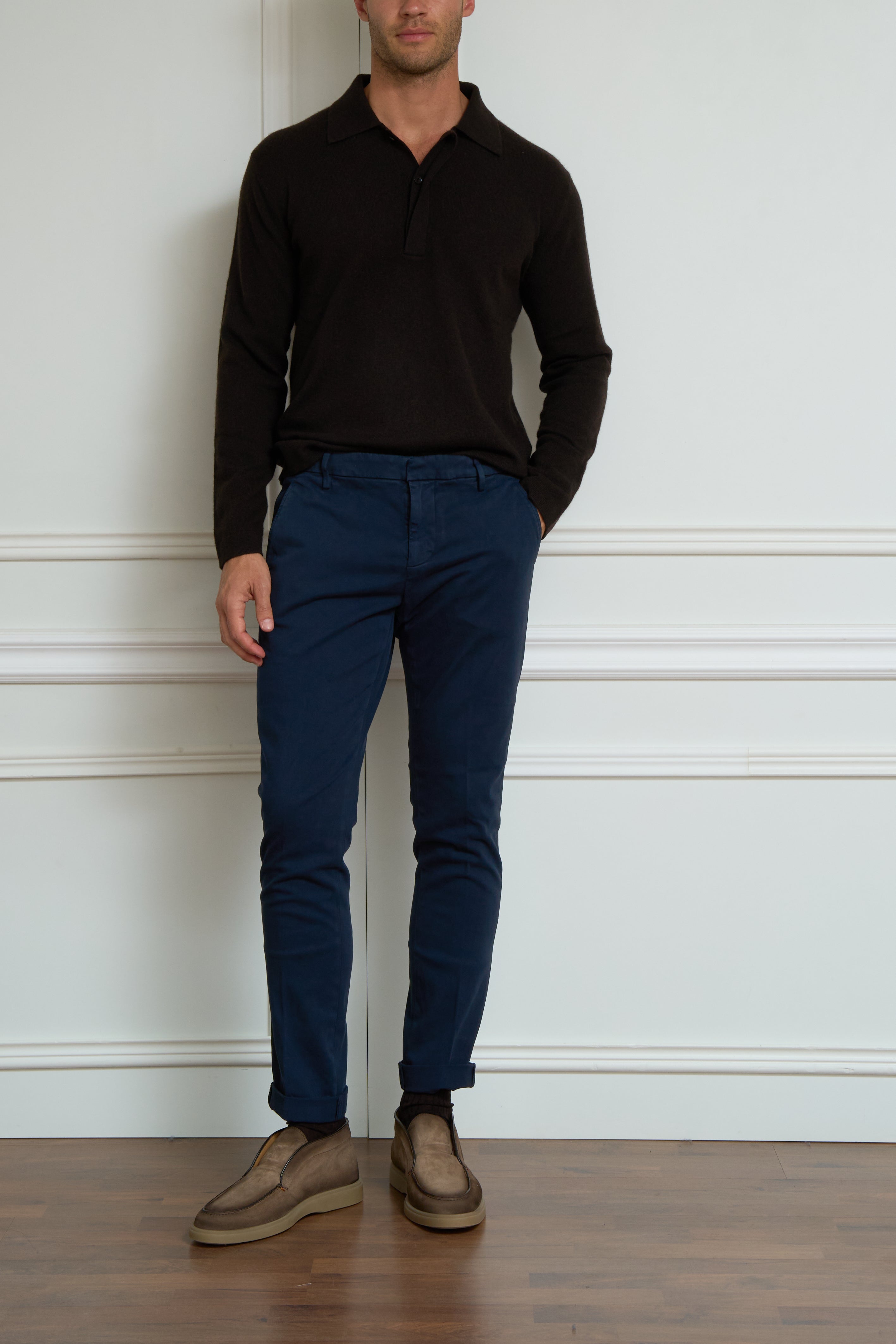 Navy chinos