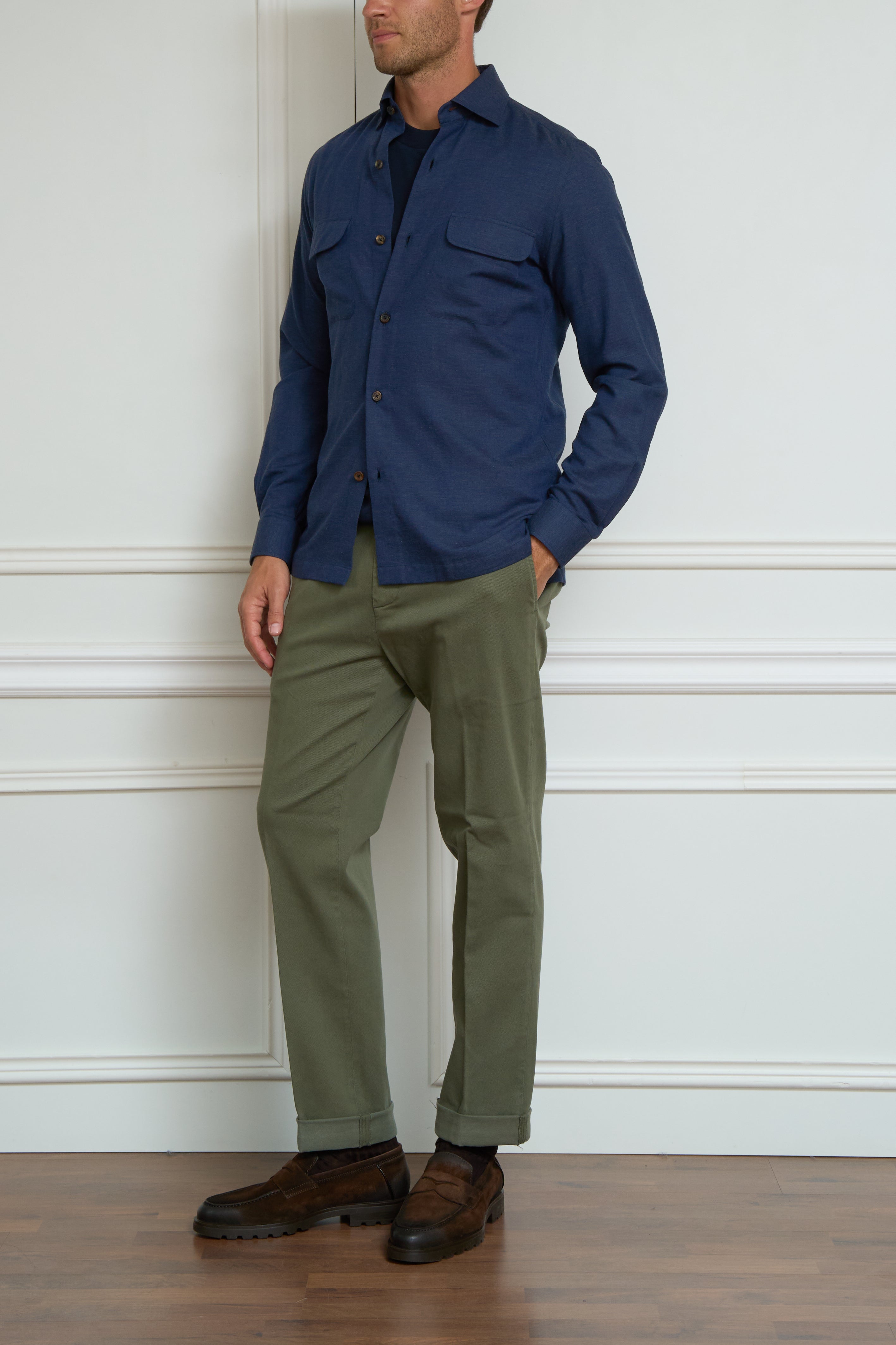 Overshirt in blau