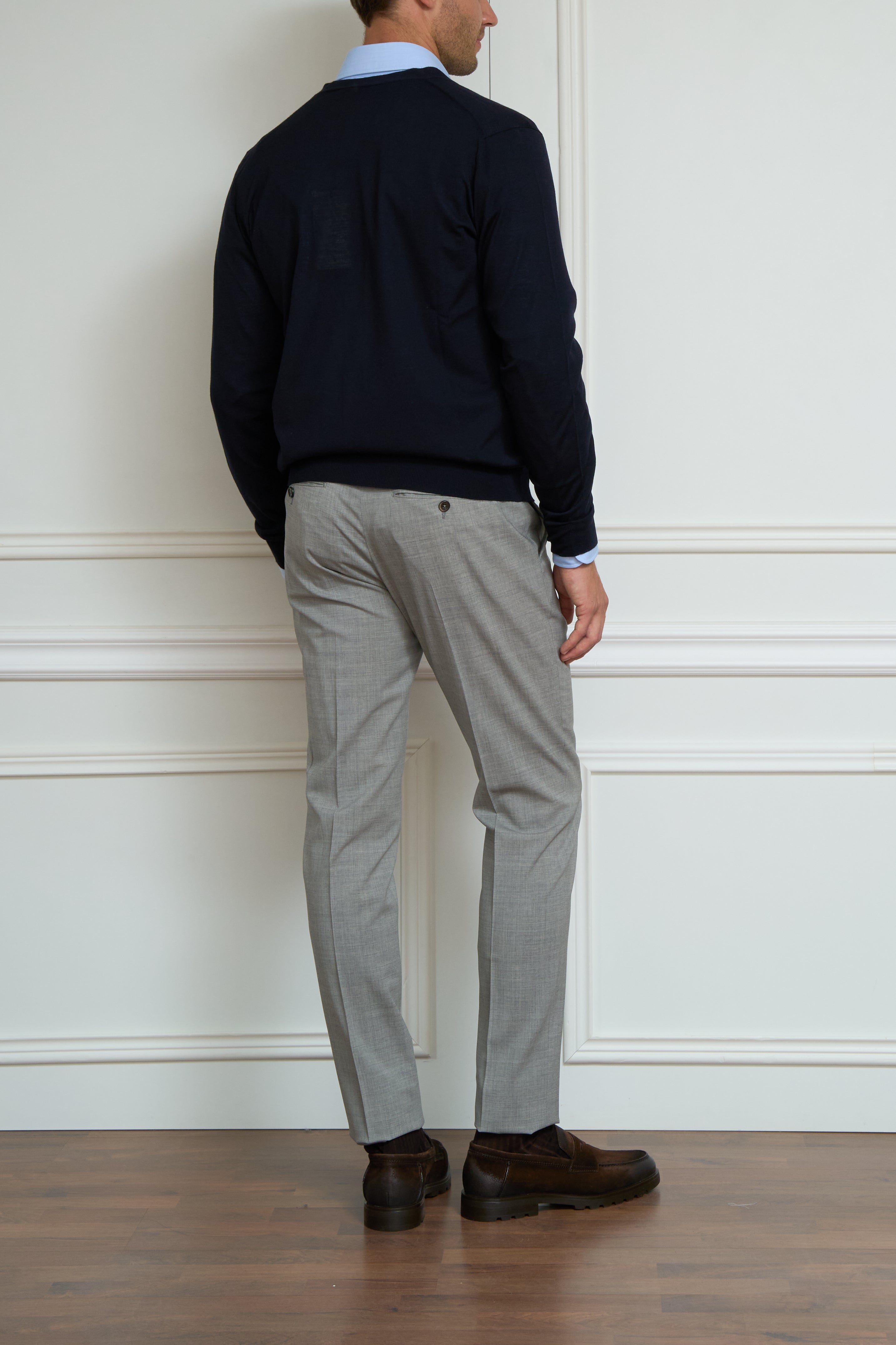 Leichte Strickjacke in marine