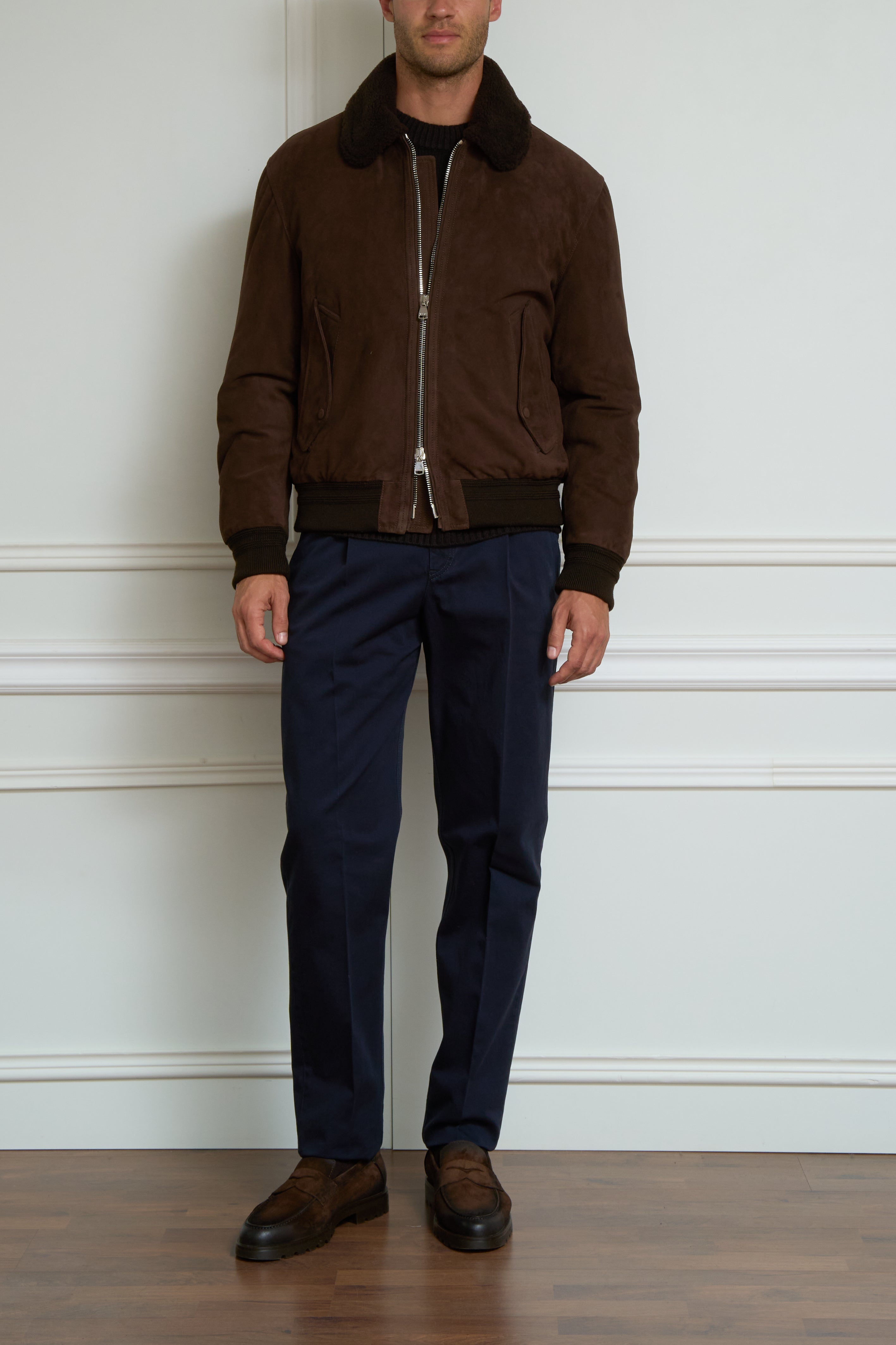 Lederjacke in braun