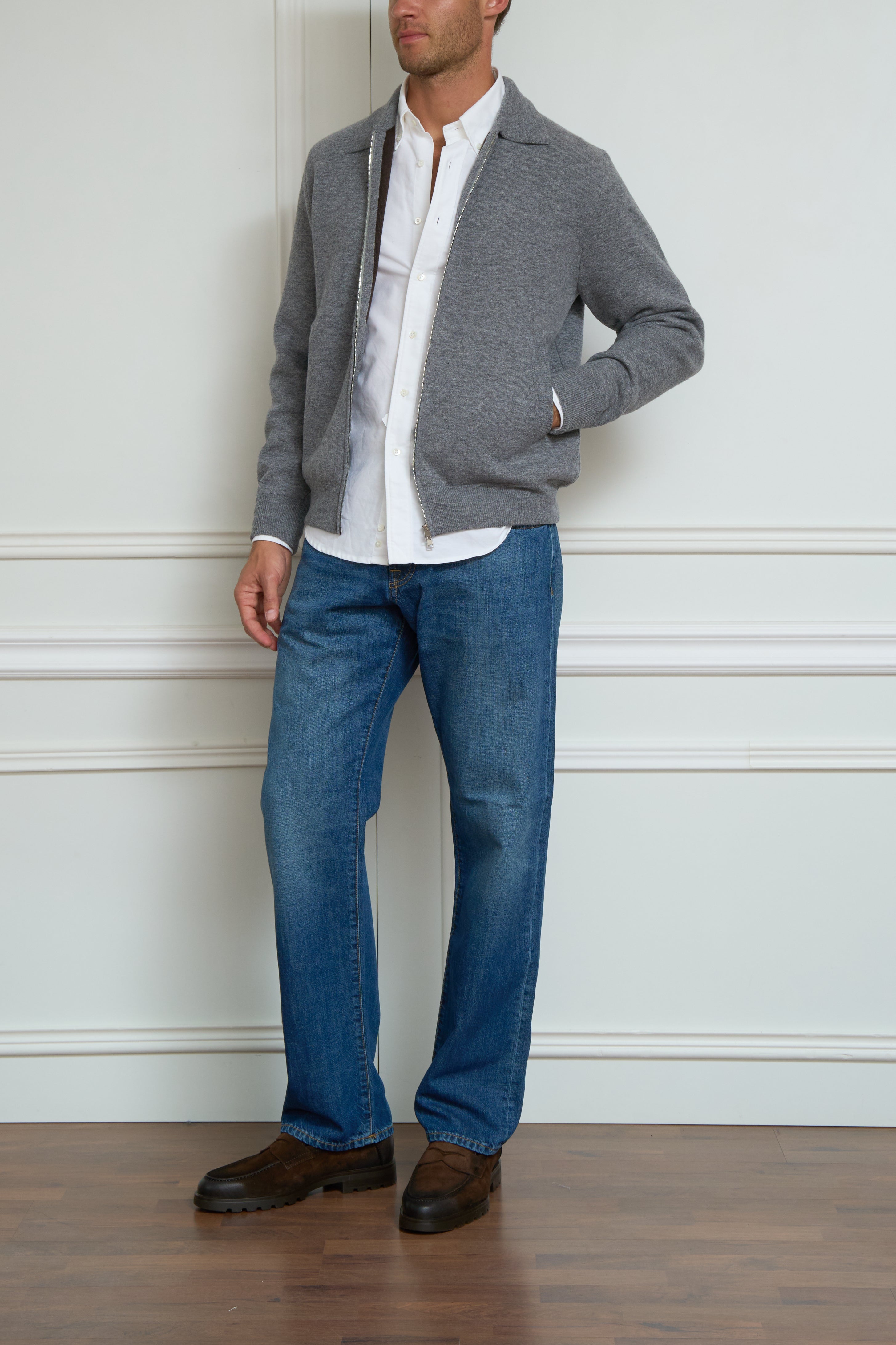 Jacket in gray