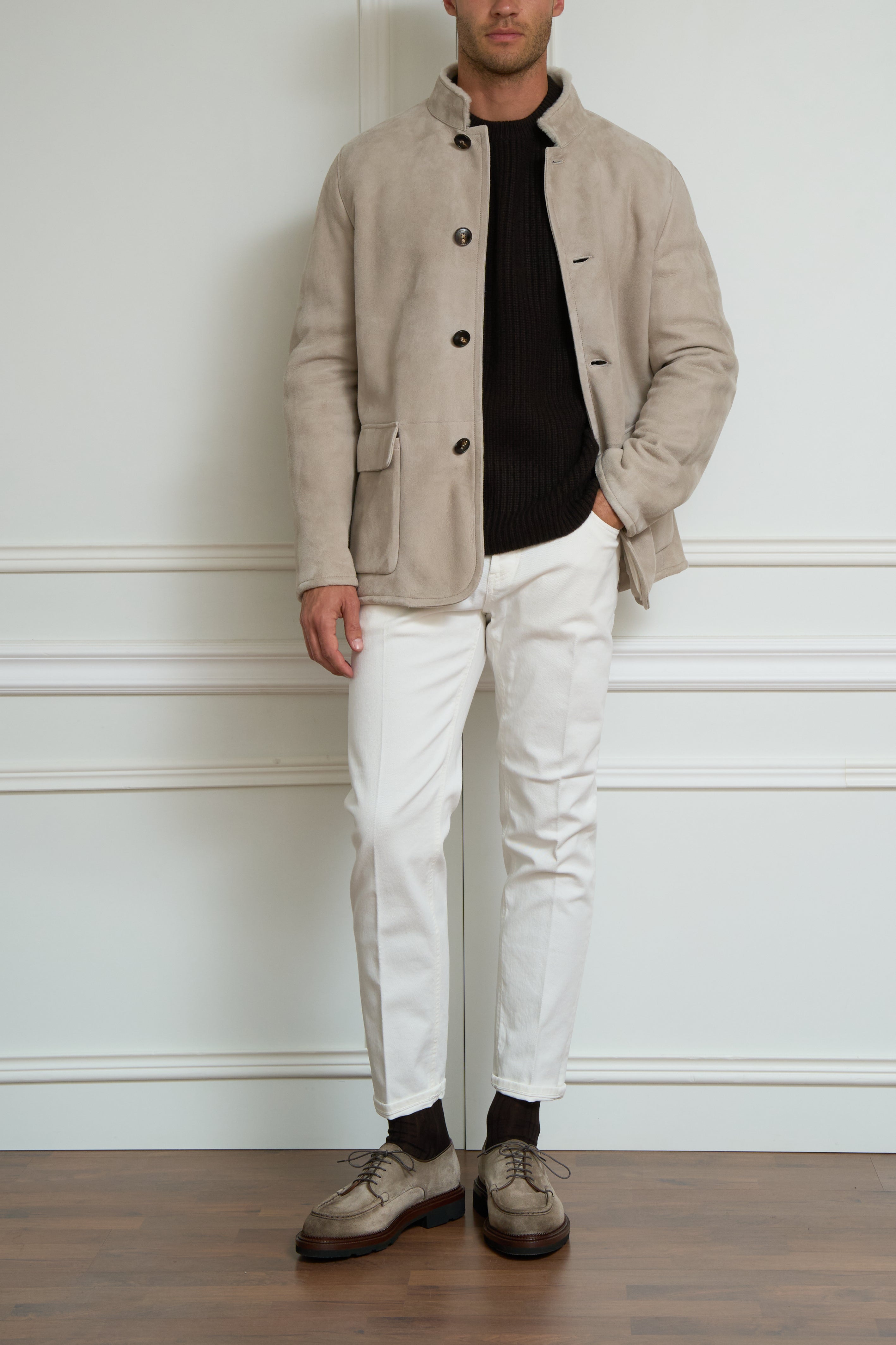 Jacke in beige