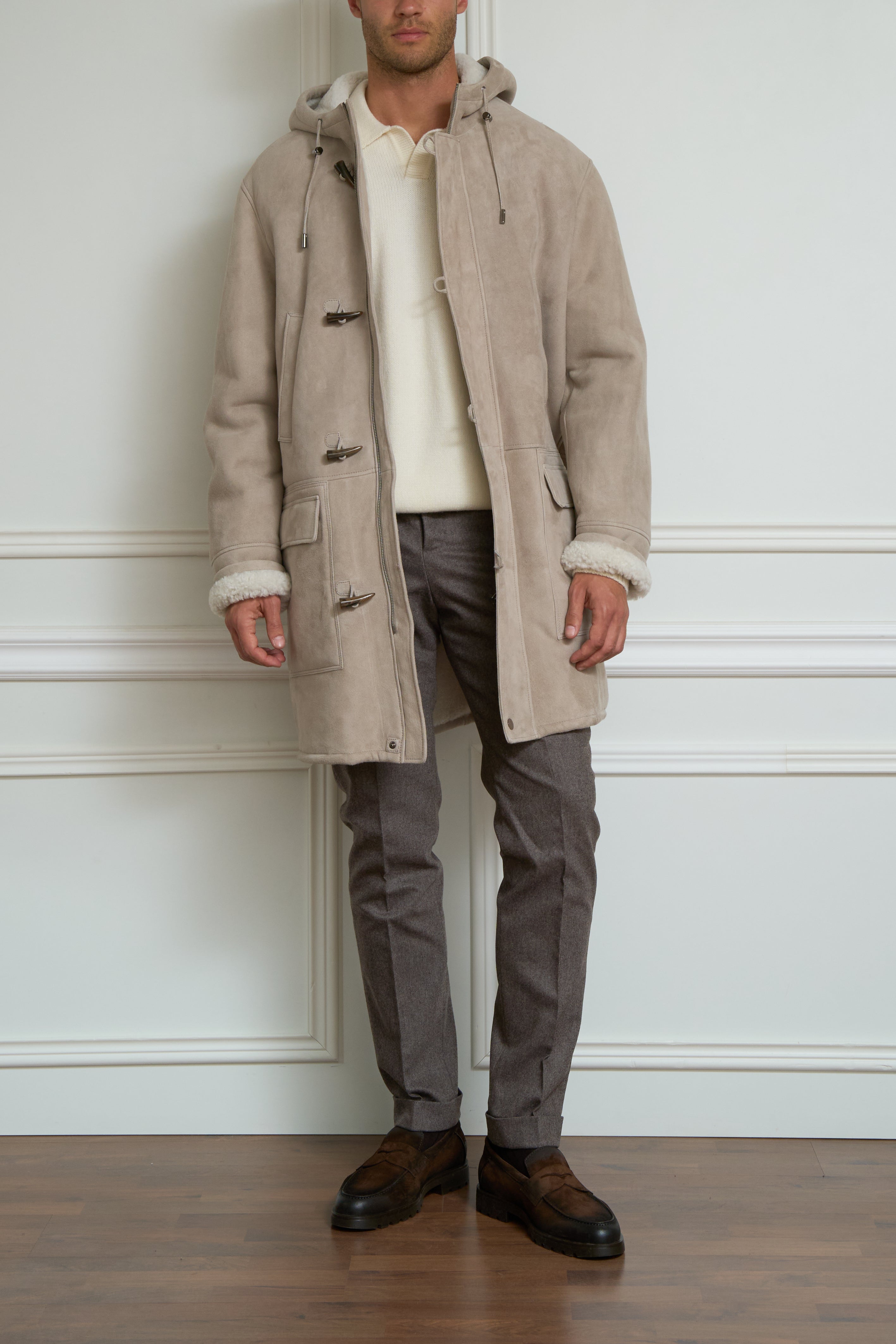 Coat in beige