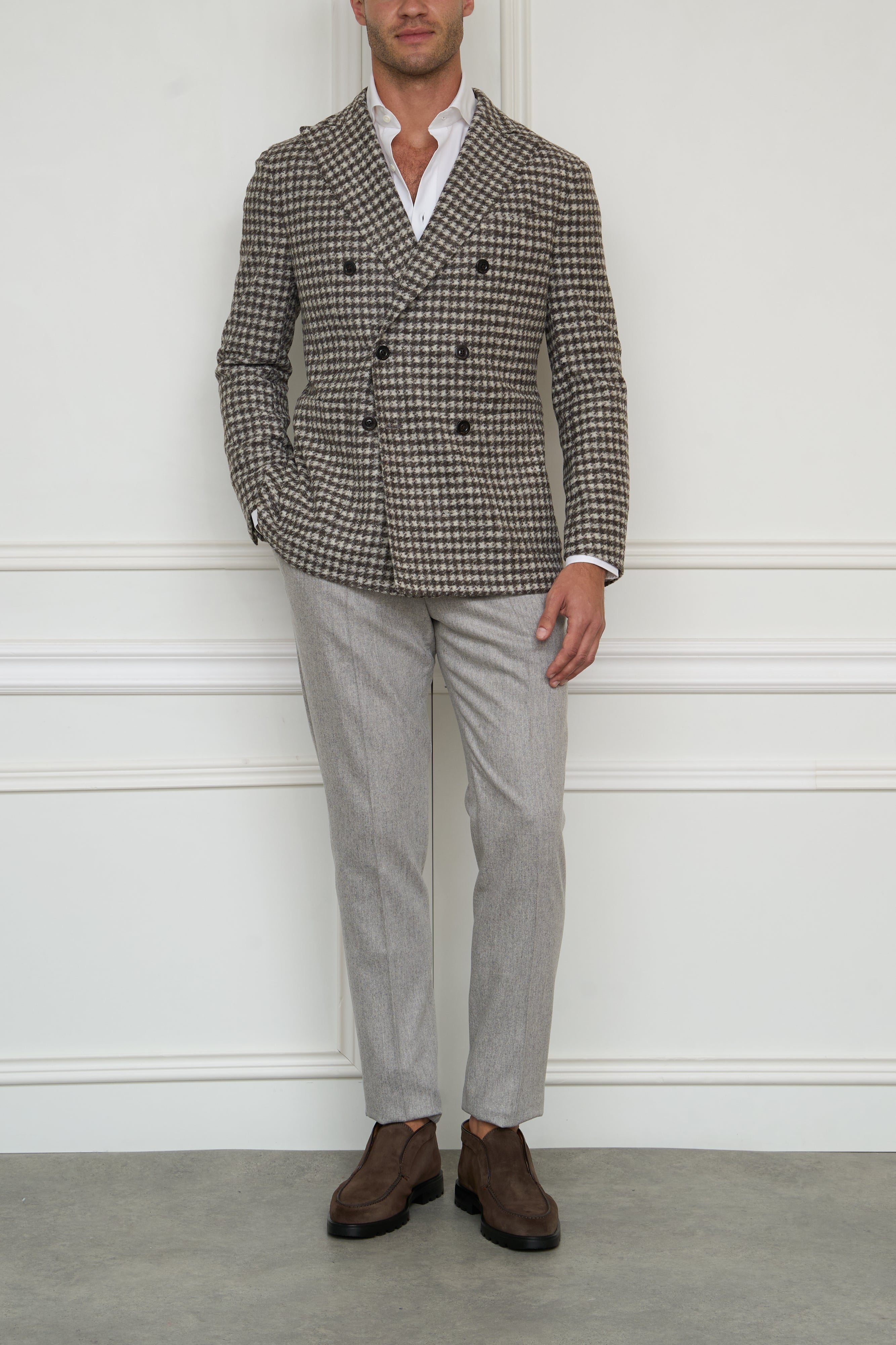2-breasted jacket in brown