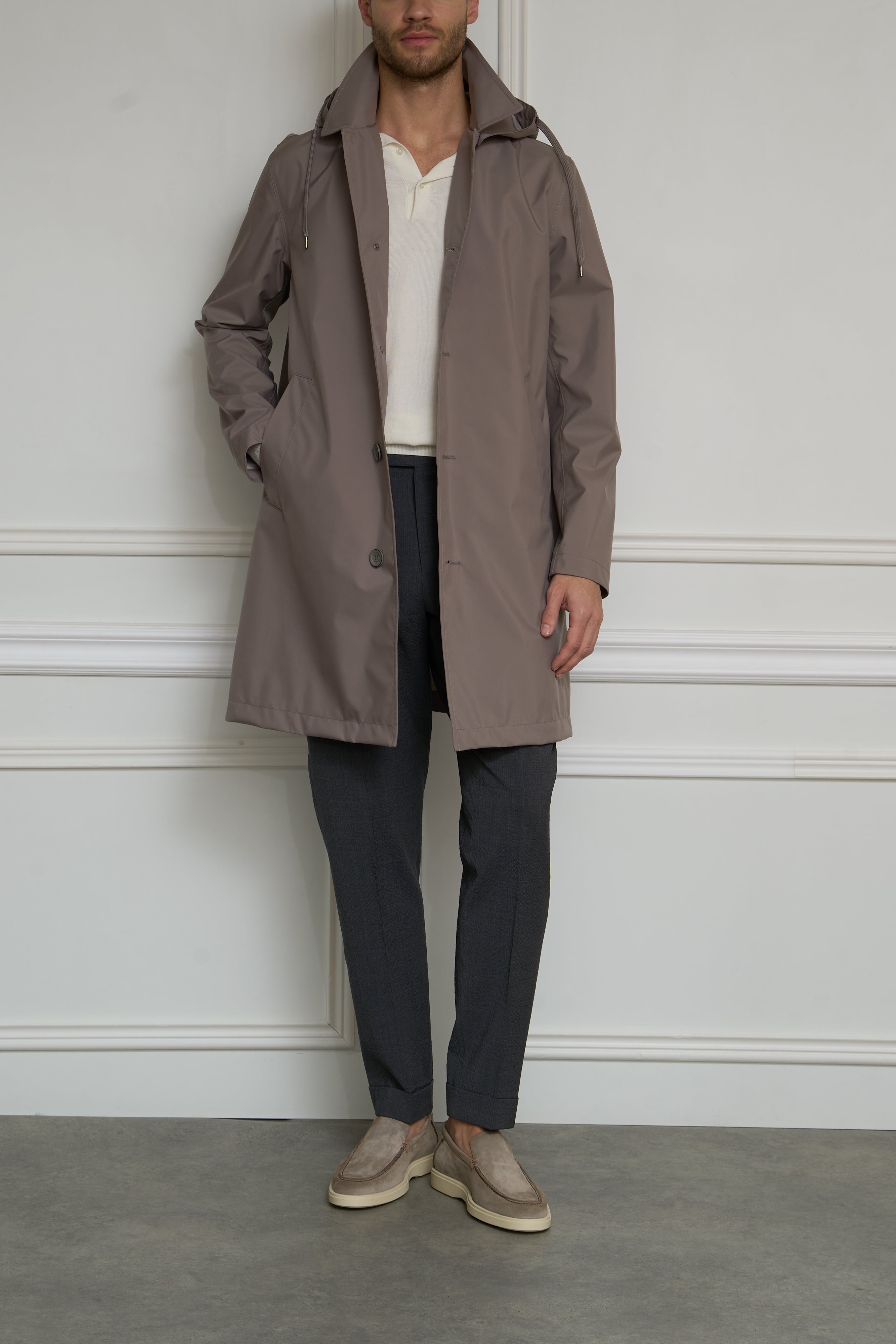 Coat in stone