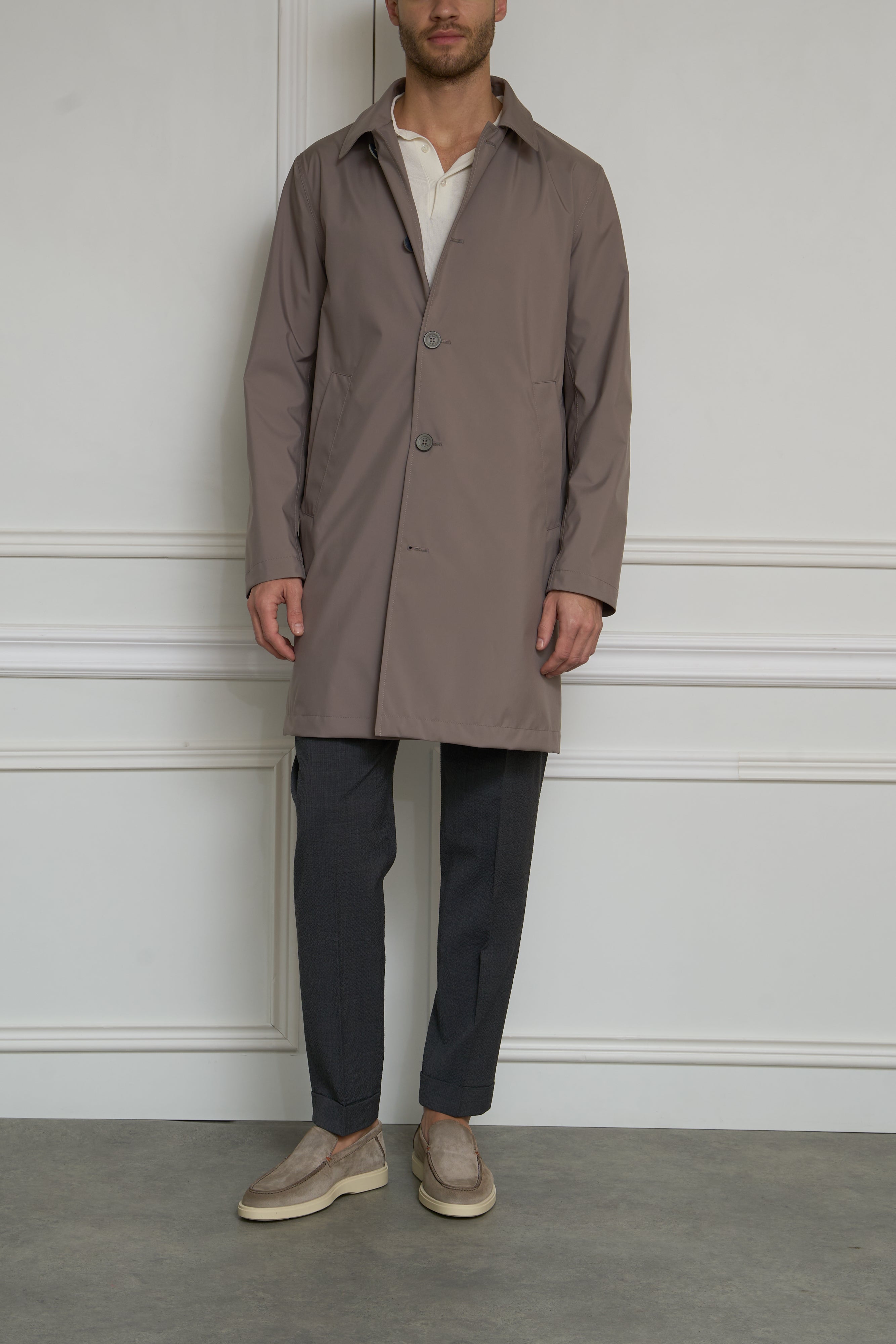 Coat in stone