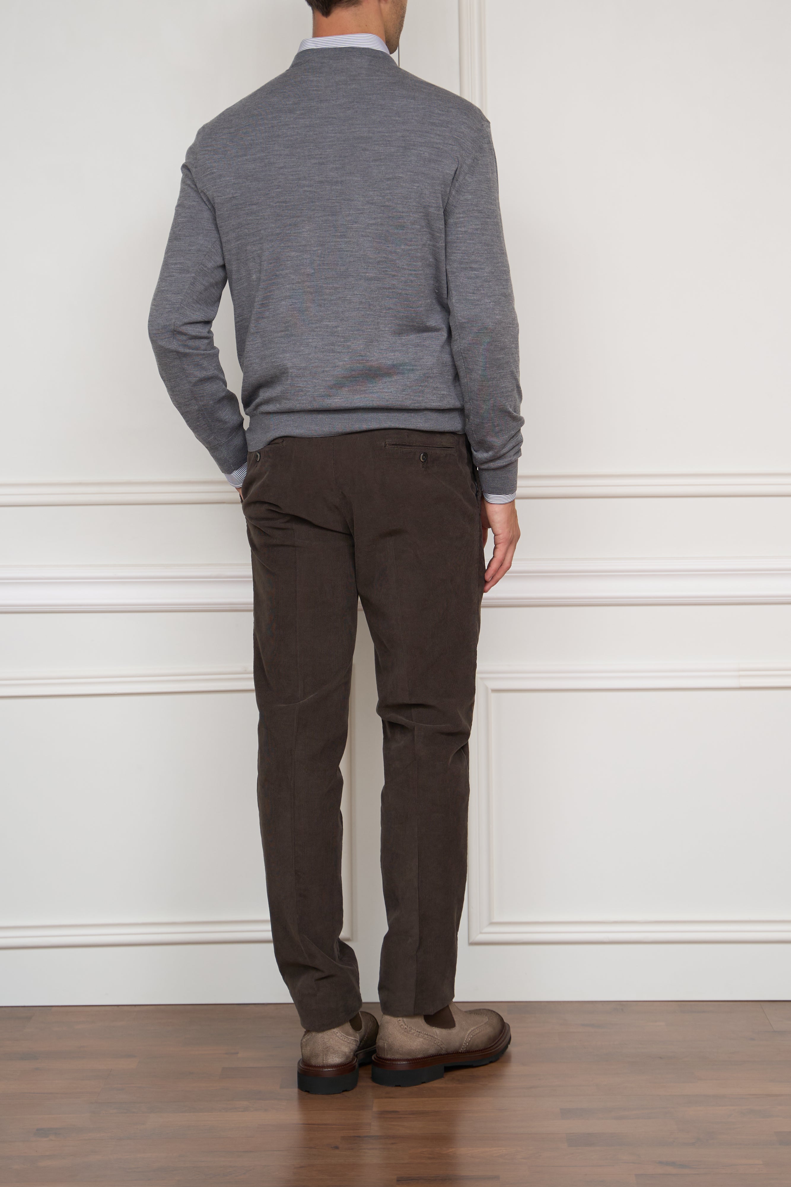 Merino pullover in grau