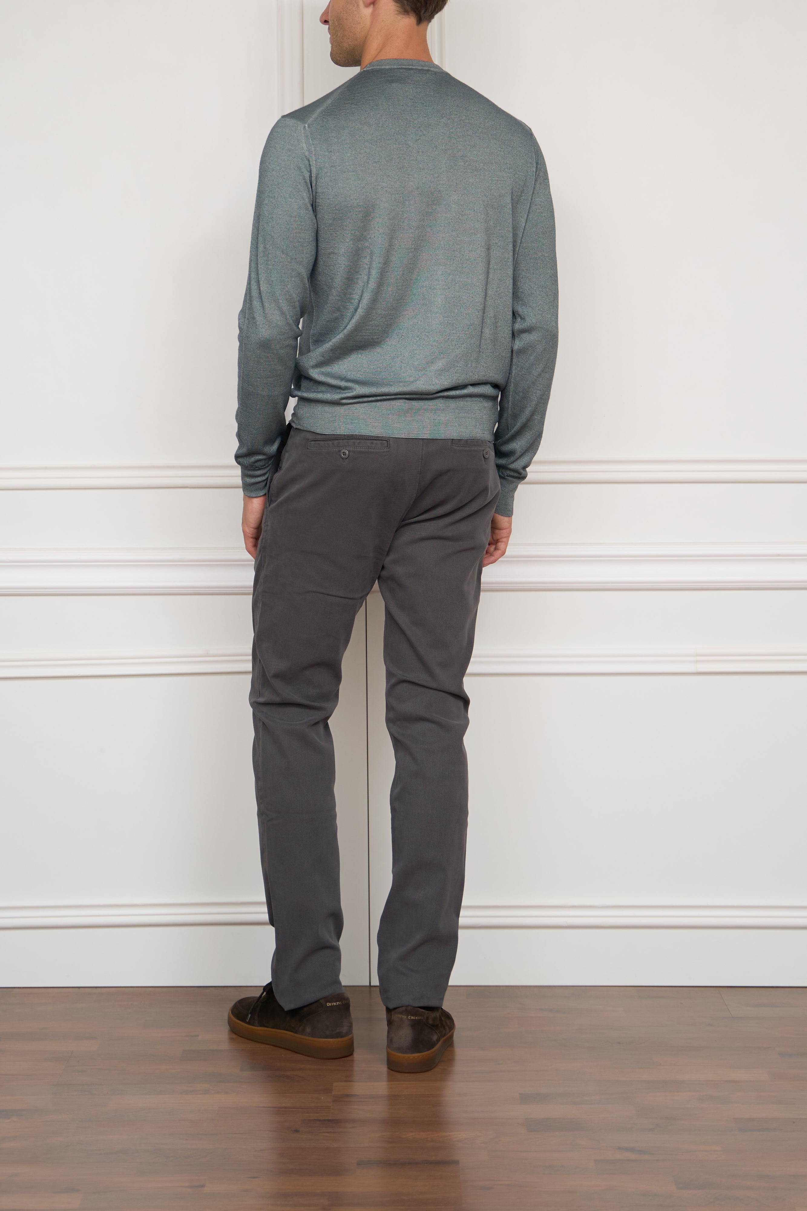 Kaschmir-Seiden Pullover in salbei