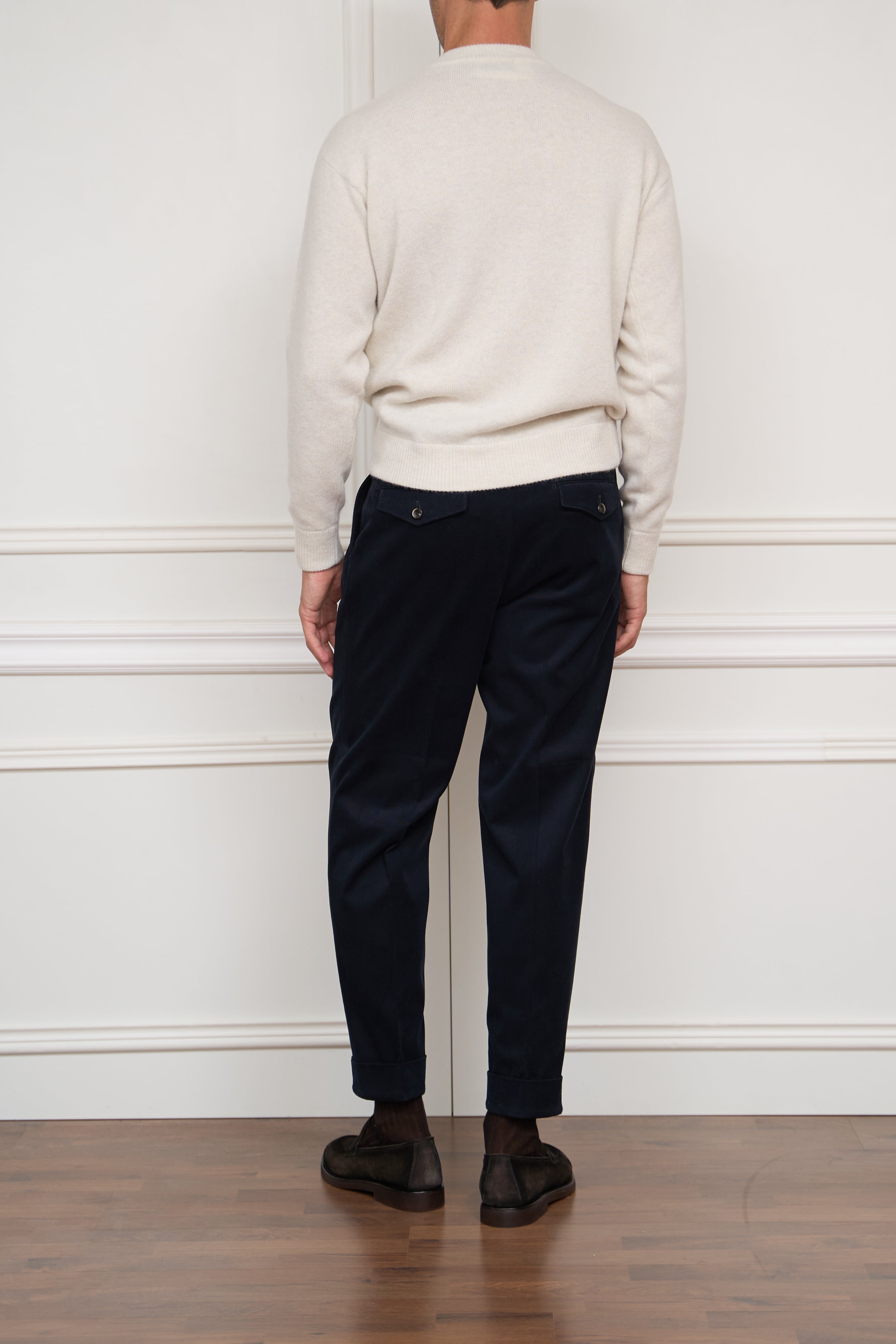 Baumwollhose in navy