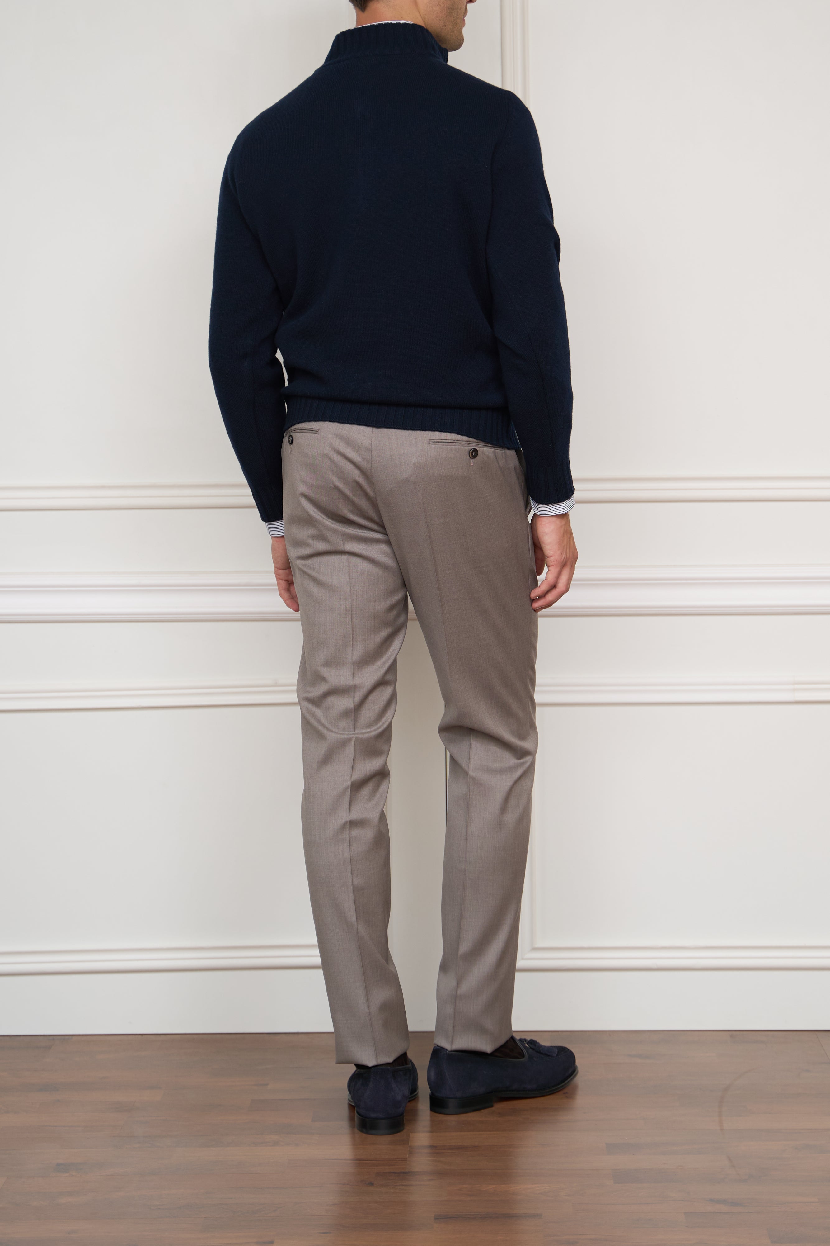 Tuchhose in taupe