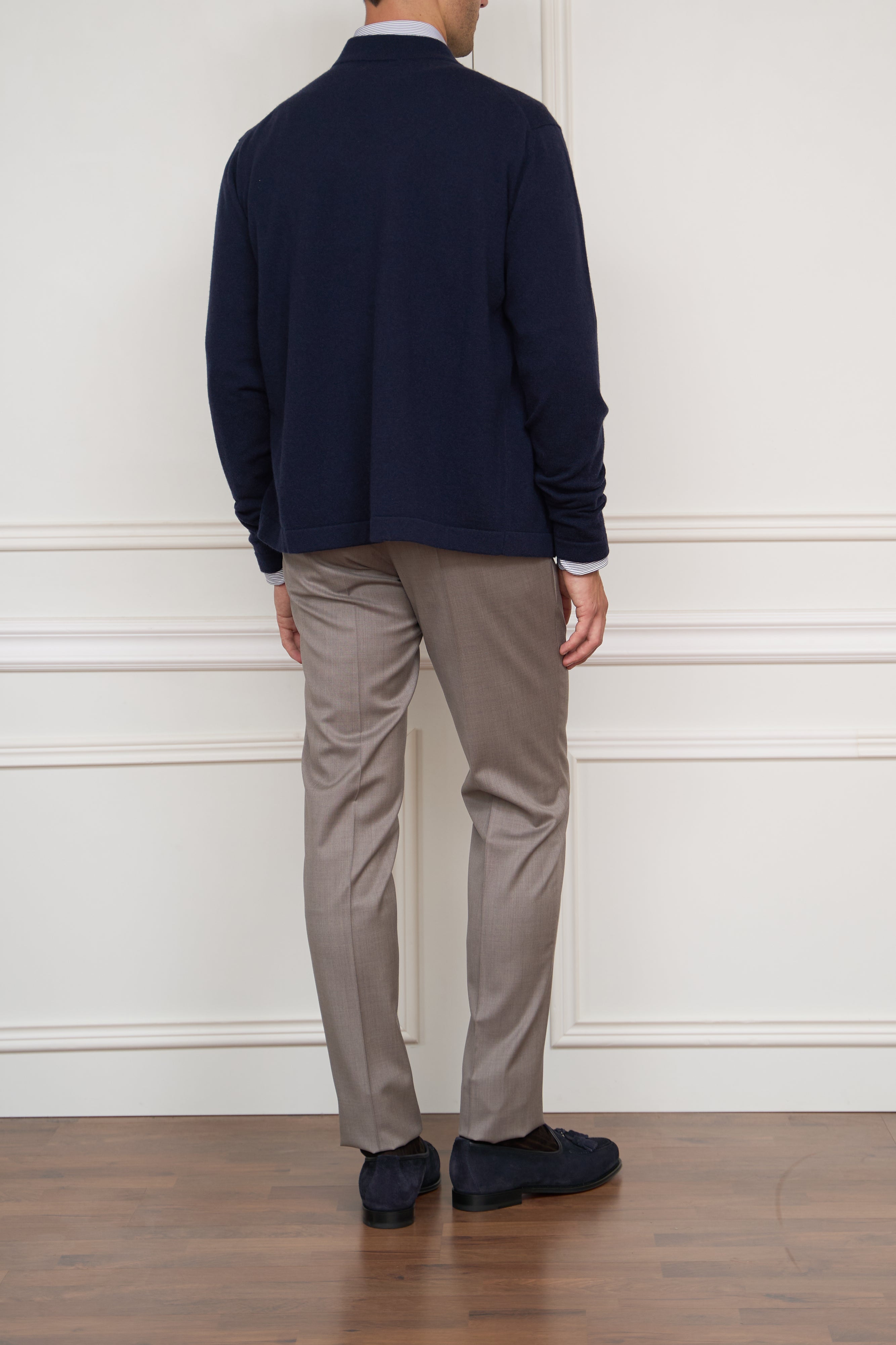 Kaschmir Strickjacke in marine