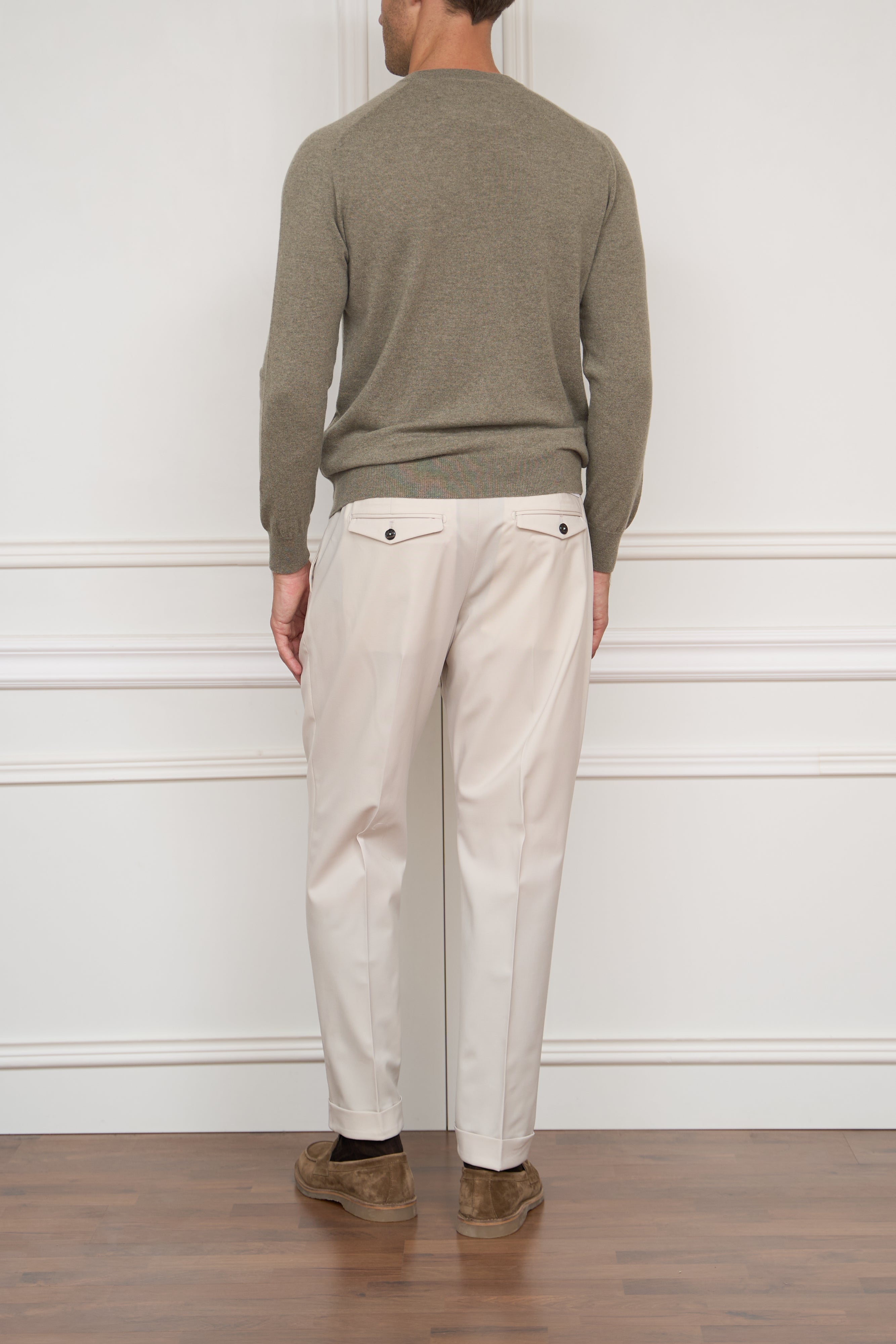 Kaschmir Pullover in olive
