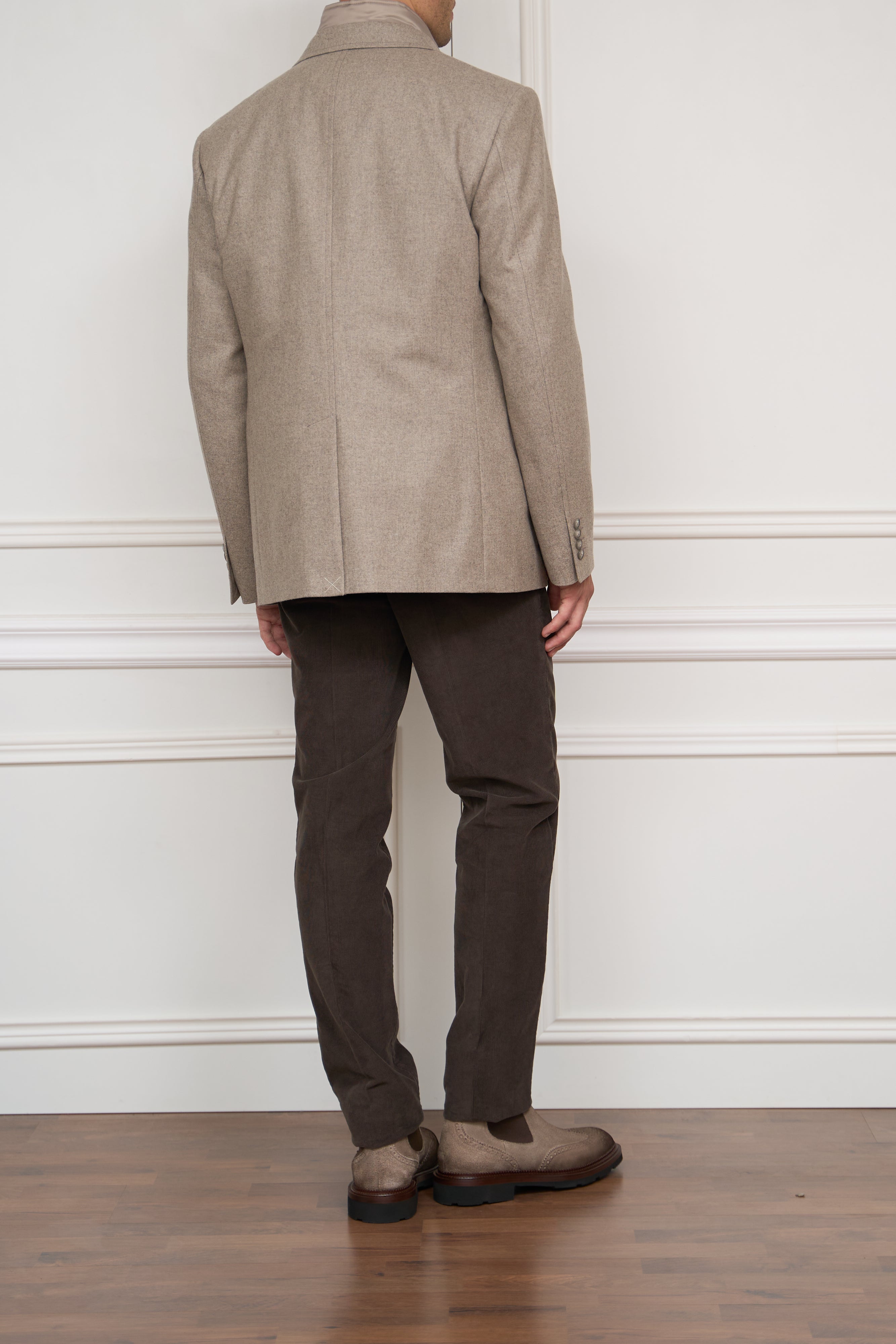 Jacke in Sakkoform in beige