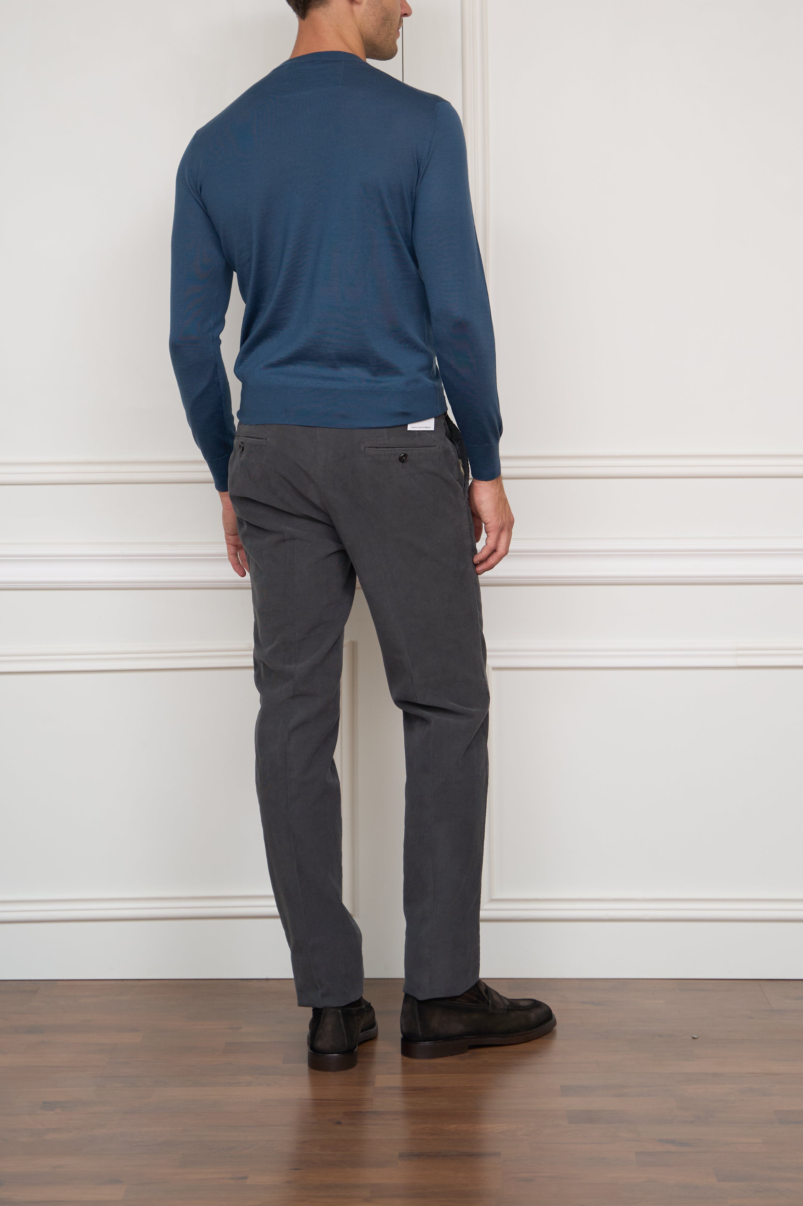 Cordhose in grau