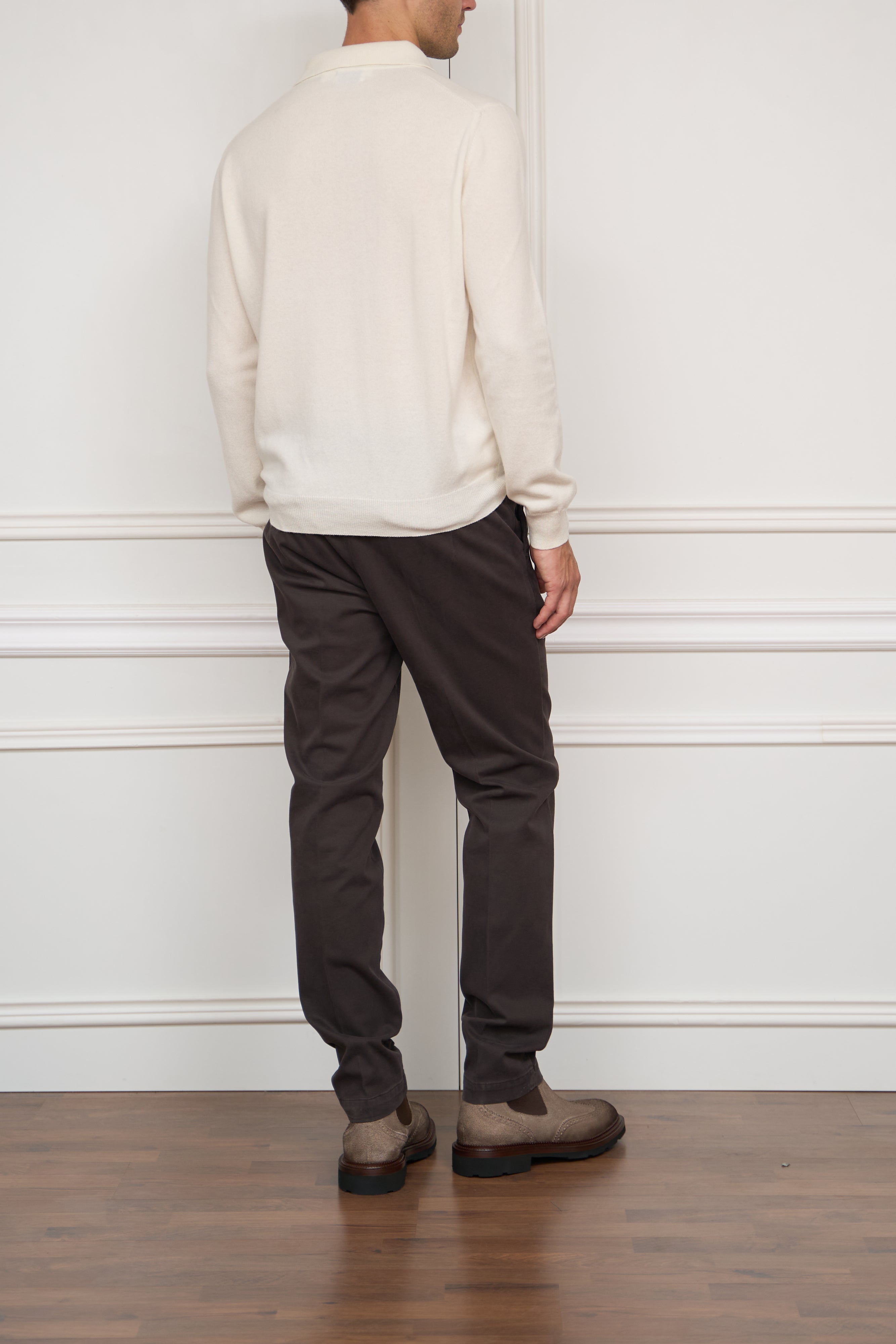 Kaschmir Polo in creme