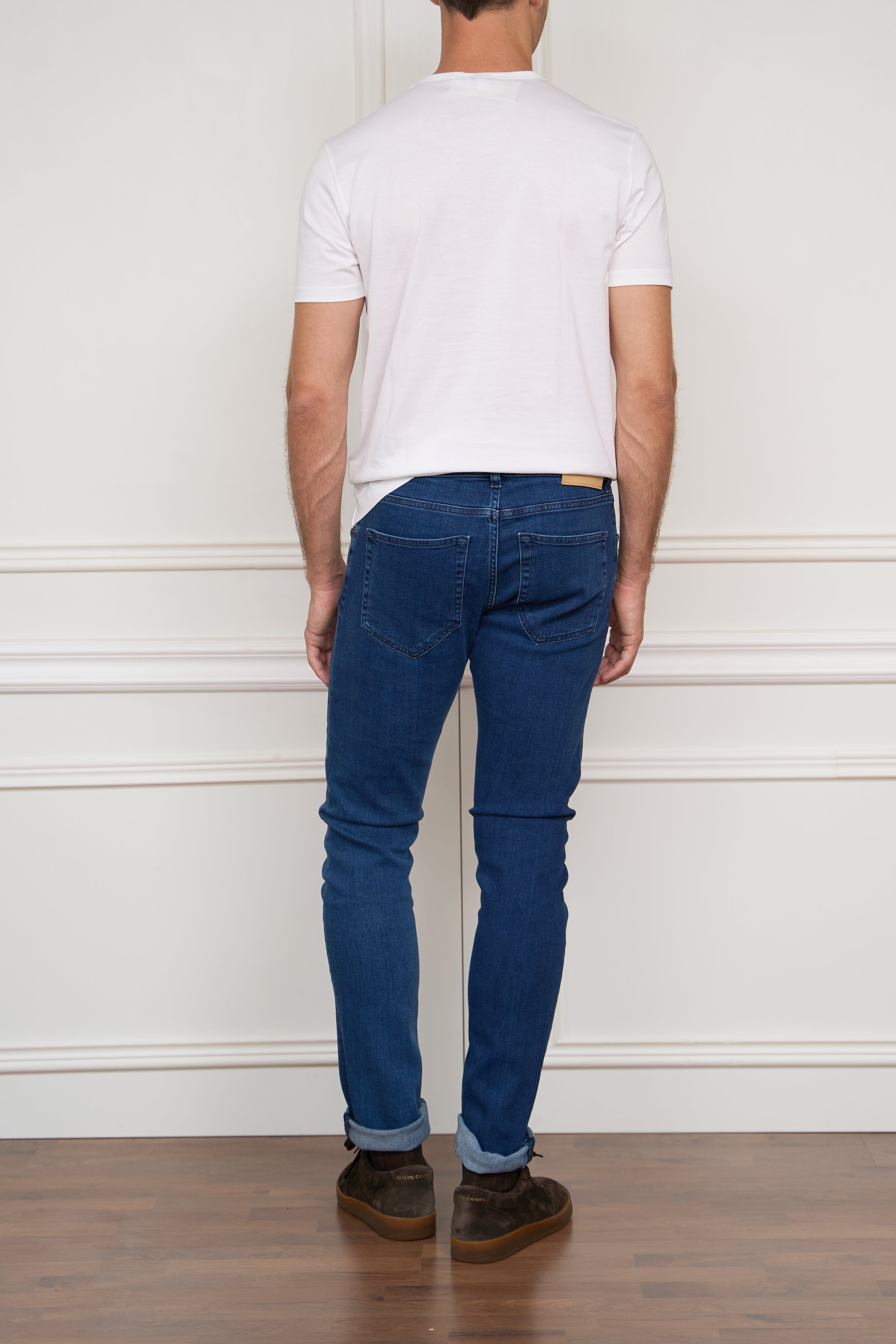 Chinos in blue