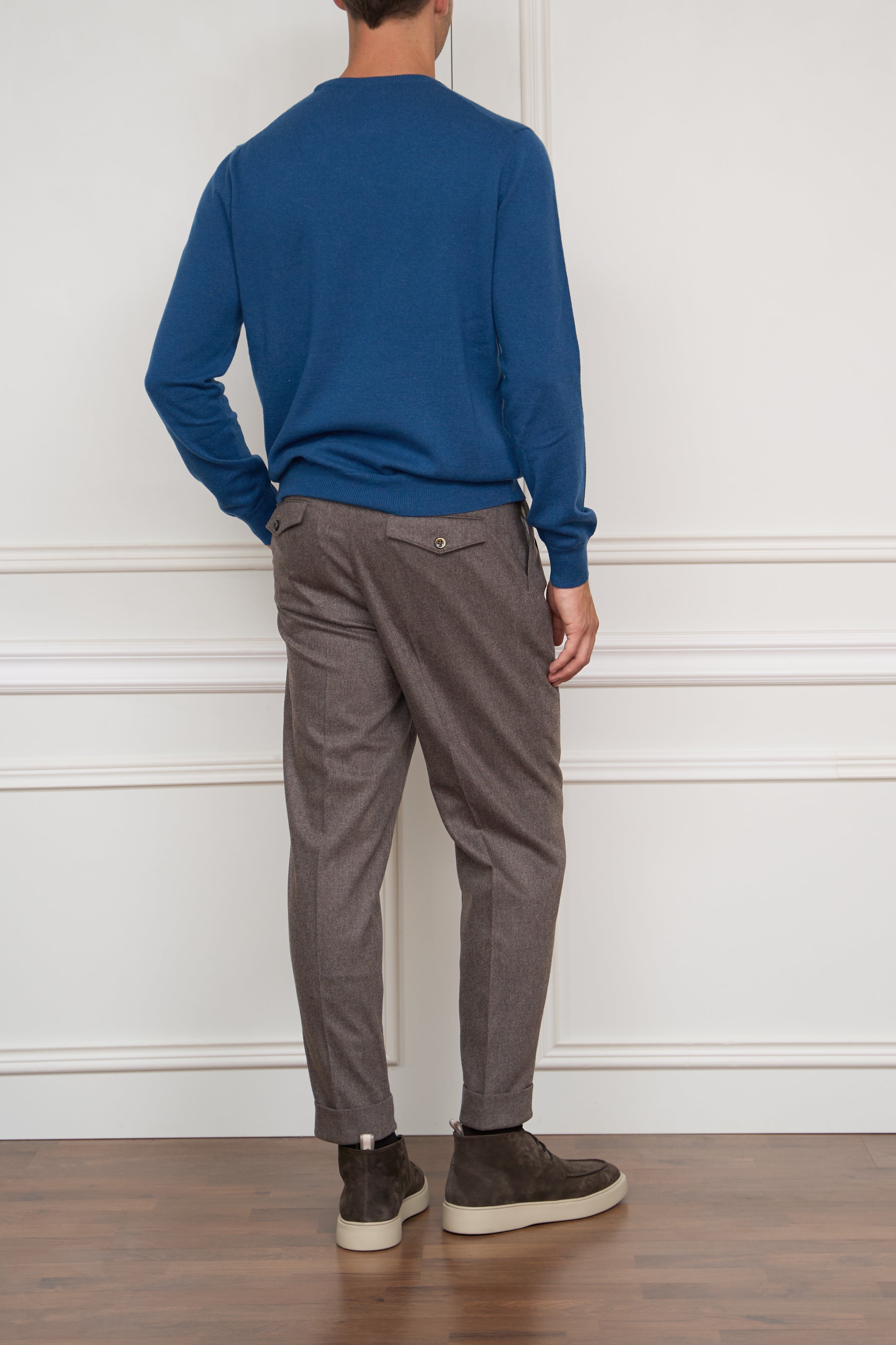 Kaschmir Pullover in blau