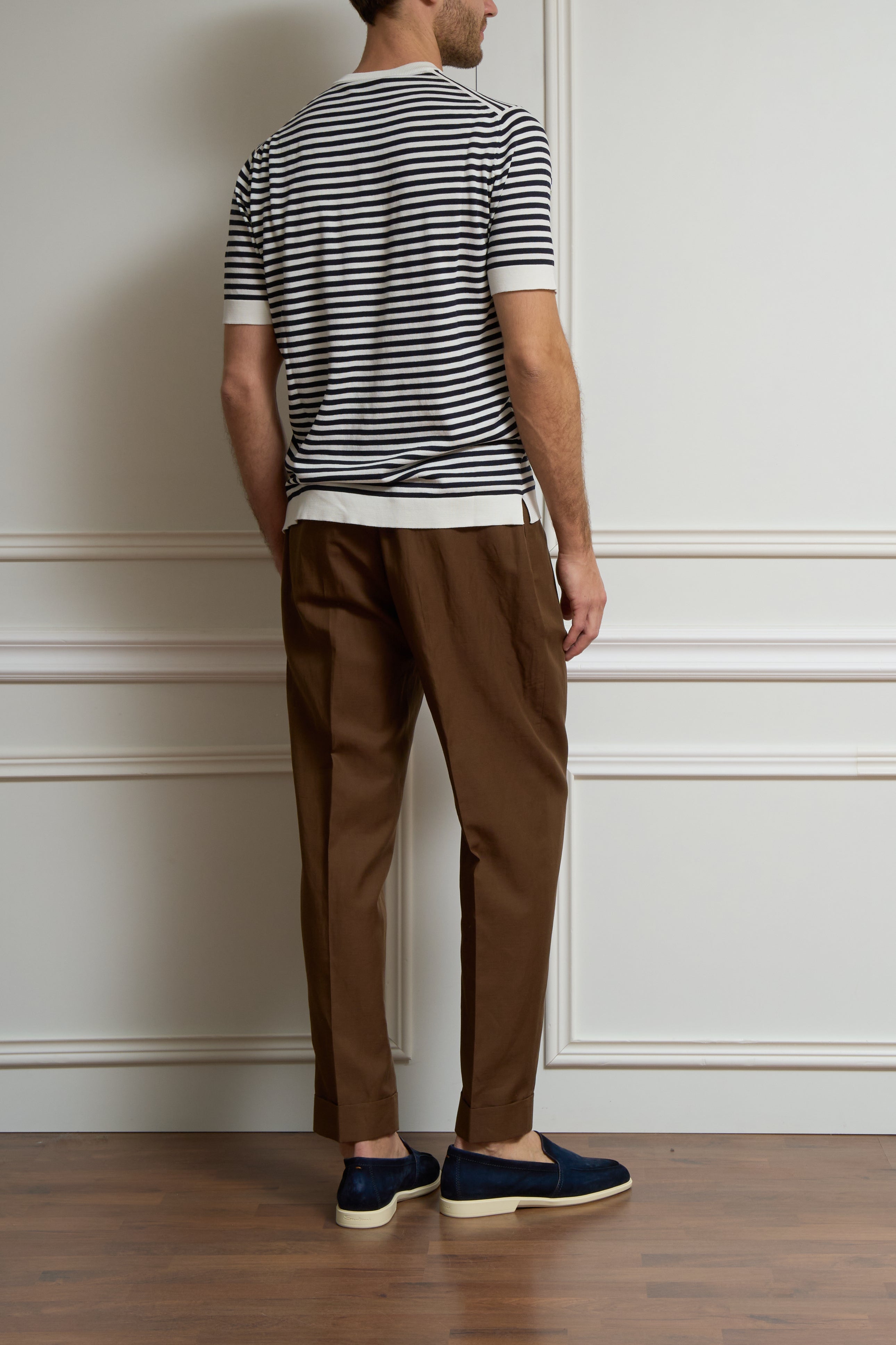 Gestreiftes T-Shirt in marine