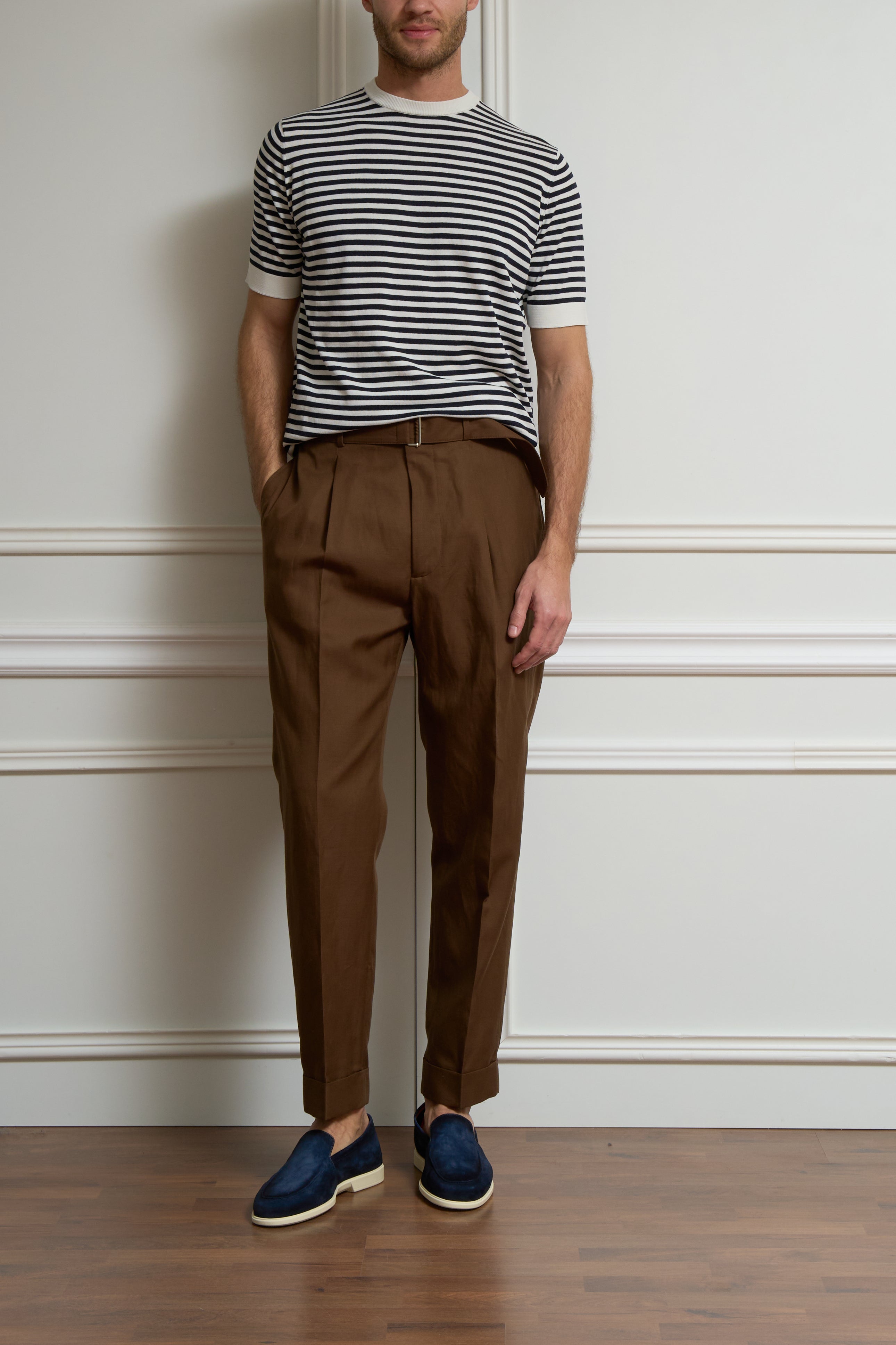 Leichte Hose in Terrakotta